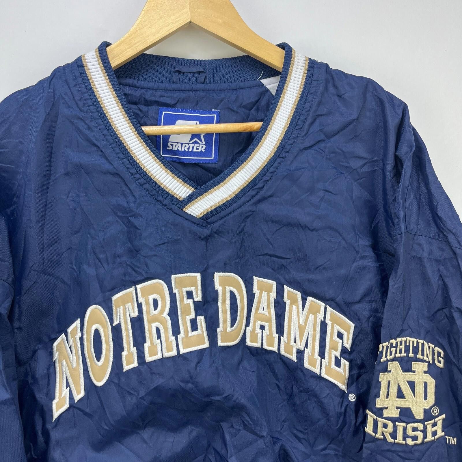 Starter Vintage 90s Notre Dame Fighting Irish Starter Jacket XL Size ONE SIZE - 3 Thumbnail