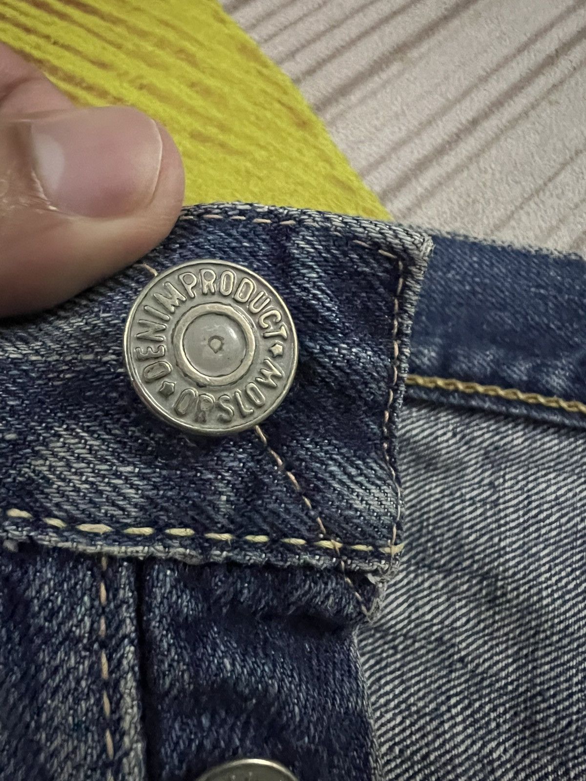 💥Vintage Orslow 105 Selvedge Mud Wash Jean