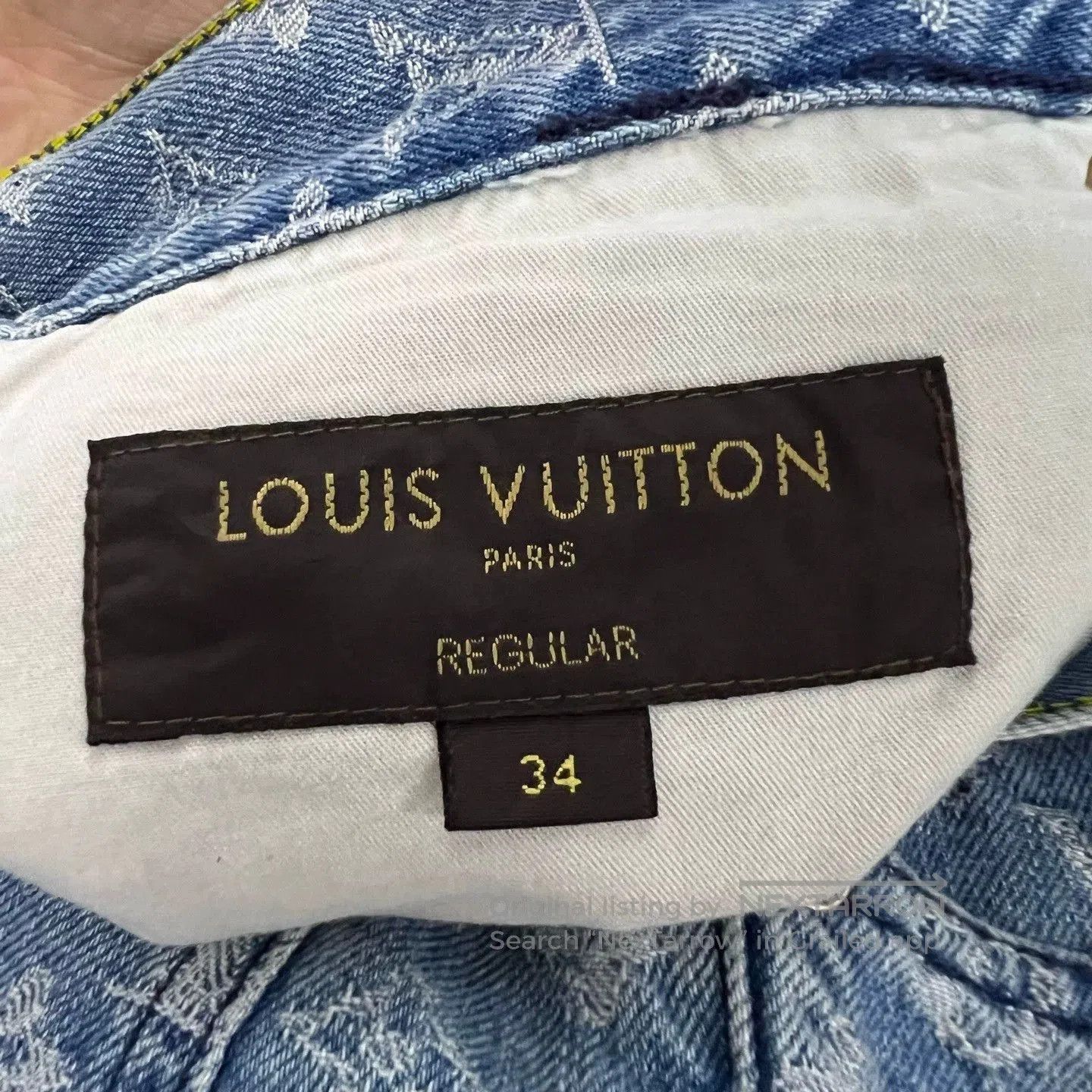 Louis Vuitton Louis Vuitton x Supreme Blue Denim Jeans. Size US 34 / EU 50 - 4 Thumbnail
