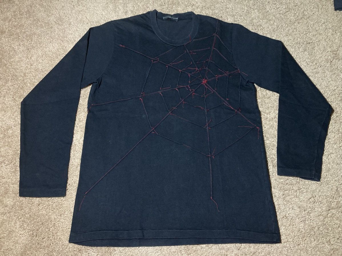 Ryuichiro Shimazaki AW98 Ryuichiro Shimazaki Spiderweb 3D Knit Red 90s 1998 Size US M / EU 48-50 / 2 - 2 Thumbnail
