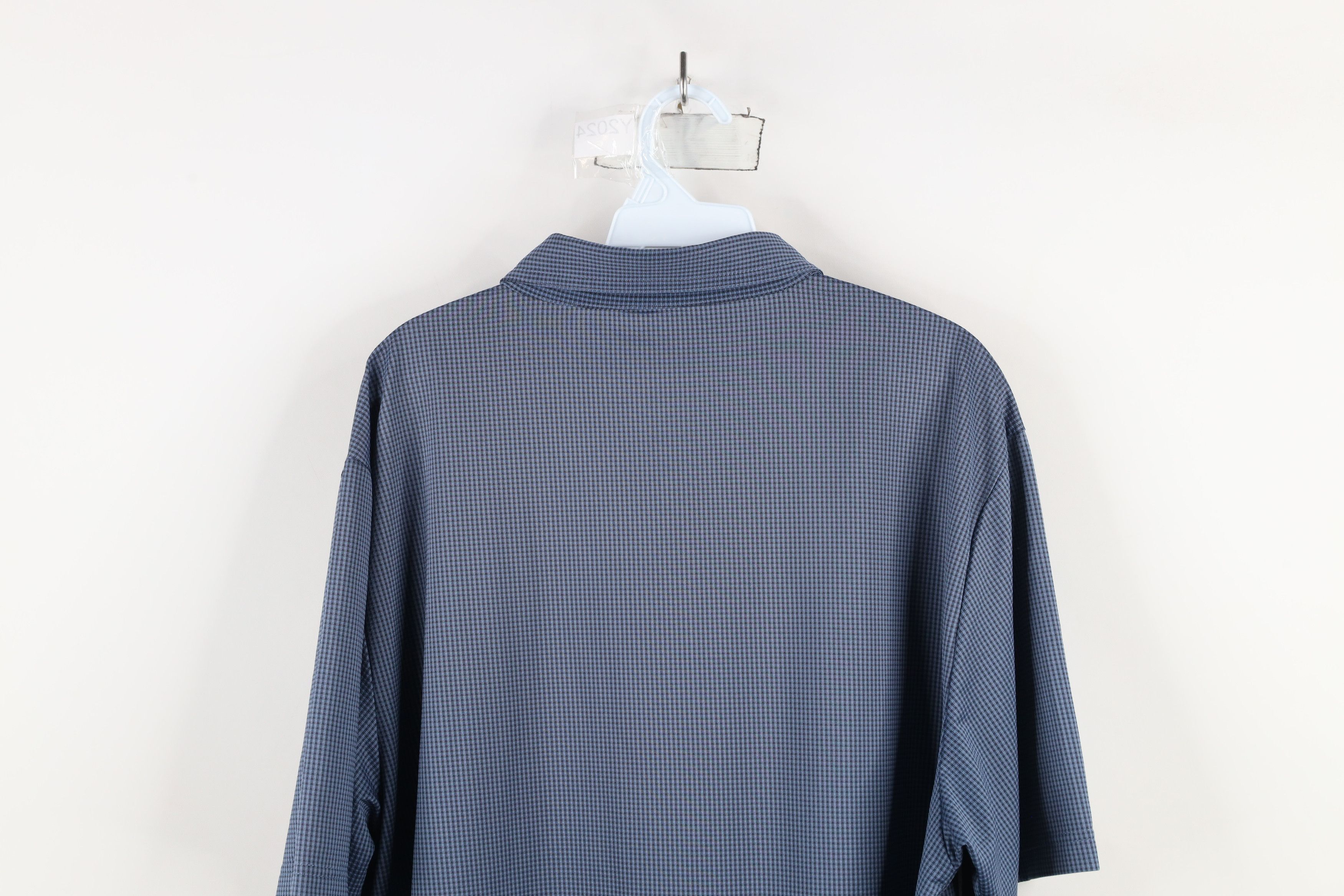 TravisMathew × Vintage Travis Mathew Plaid Stretch Collared Golf Polo Shirt Blue Size US XL / EU 56 / 4 - 11 Thumbnail