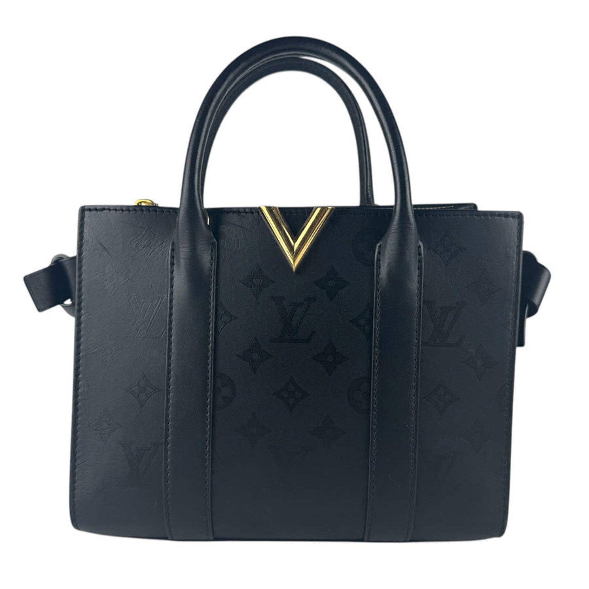 Louis Vuitton Louis Vuitton Handbag Shoulder Bag Very Open Tote Leather Black Gold Women's M53648 z9289 Size ONE SIZE - 1 Thumbnail