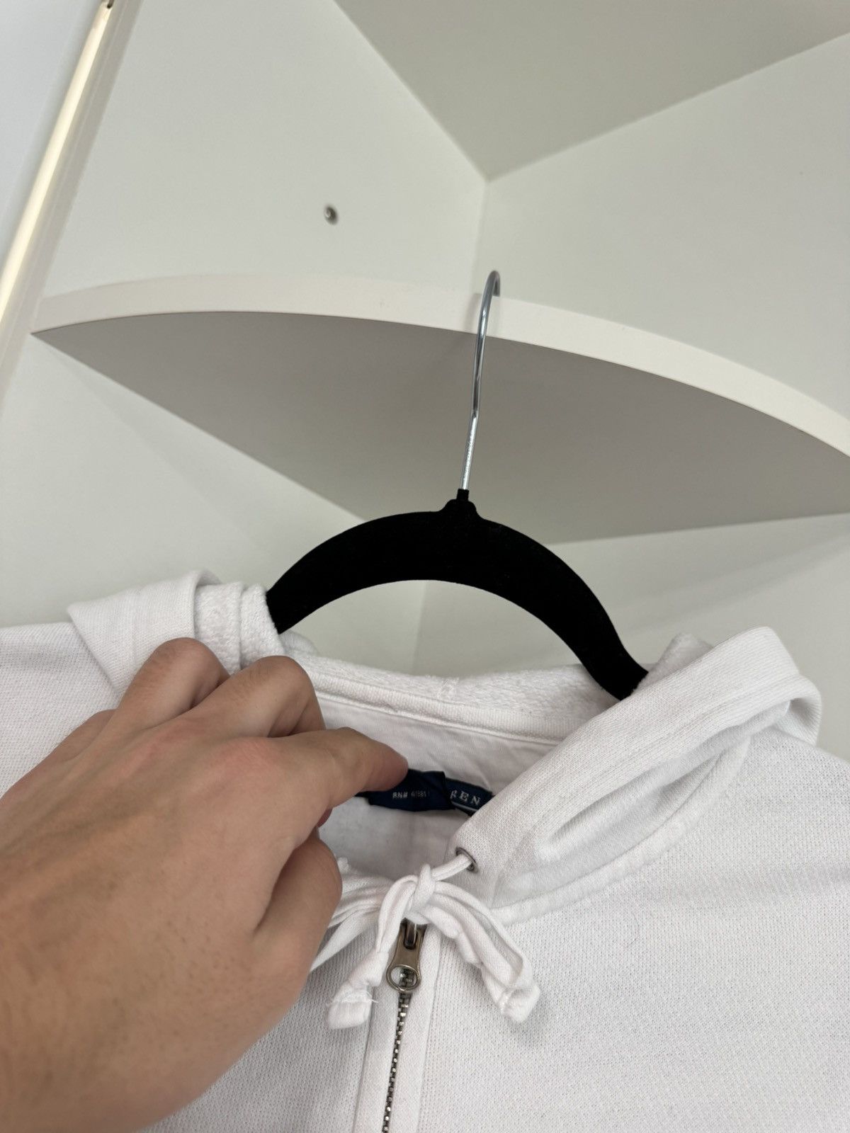 Polo Ralph Lauren Polo Ralph Lauren Zip Up White Hoodie Size M / US 6-8 / IT 42-44 - 7 Thumbnail