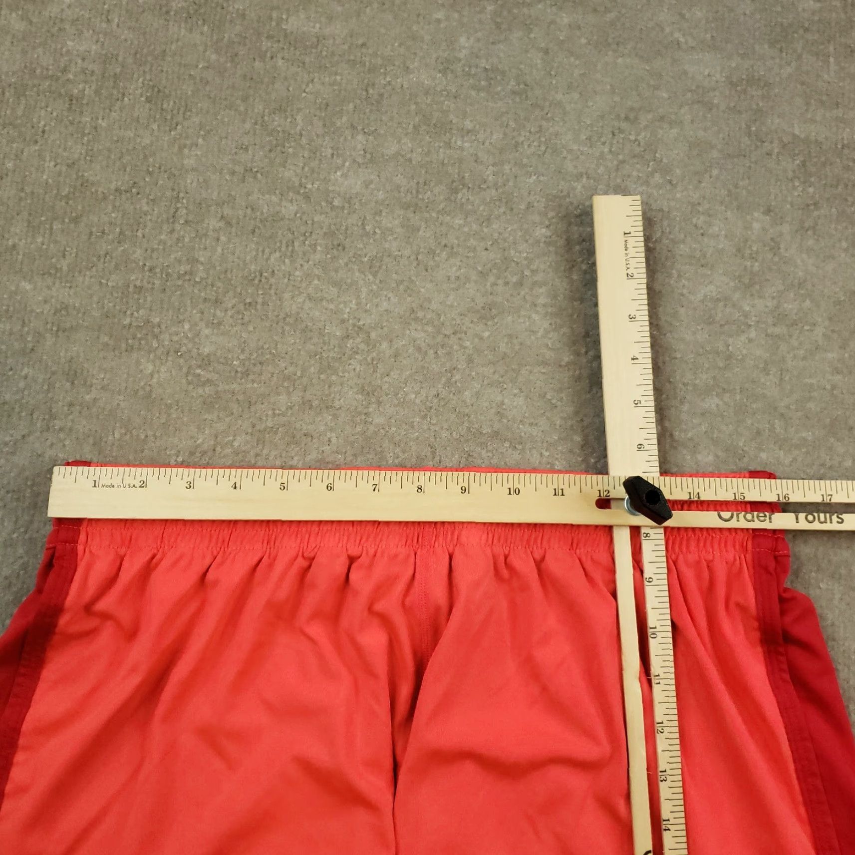 Nike Nike Dri Fit Shorts Womens Red Large Elastic Waist Athletic Running Polyester Size 36" / US 14 / IT 50 - 5 Thumbnail