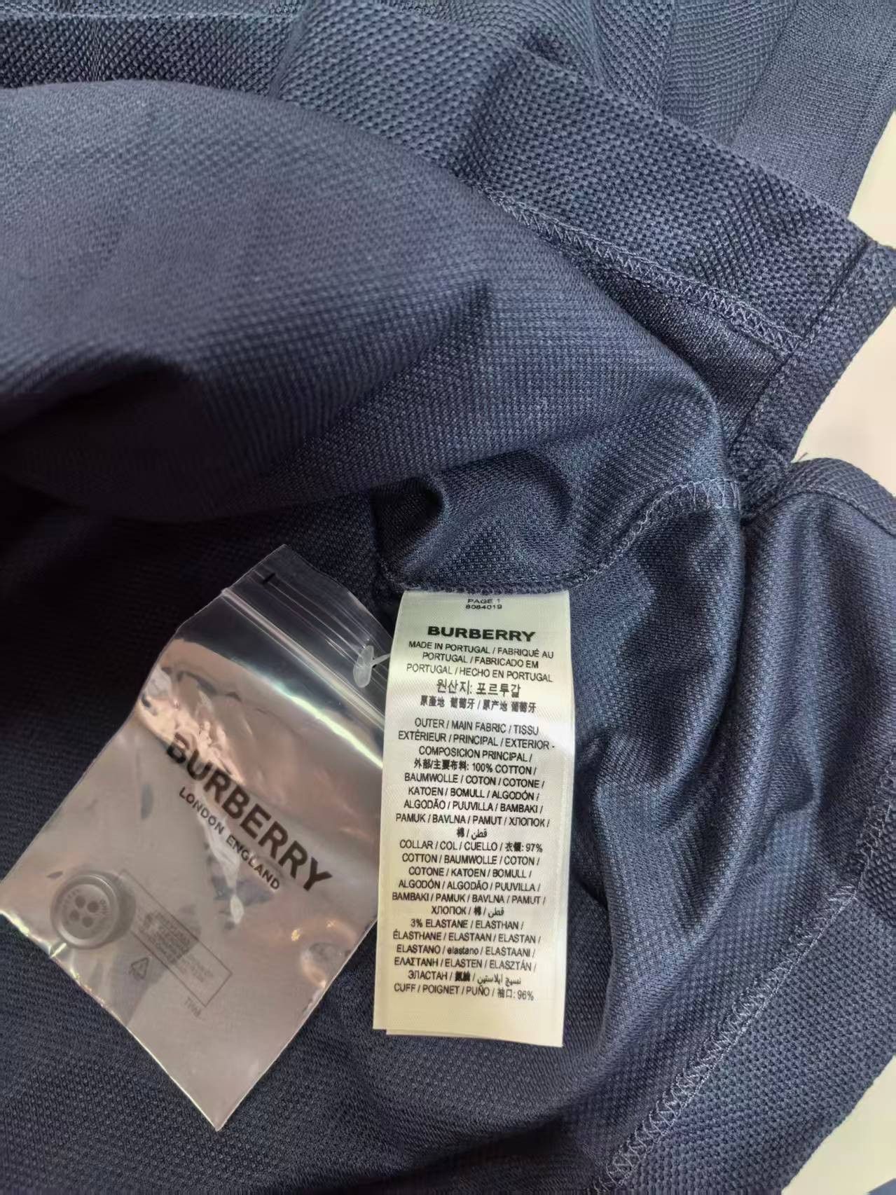 Burberry NWT Polo Shirt - Coal Blue, XXL Burberry Size US XXL / EU 58 / 5 - 10 Thumbnail