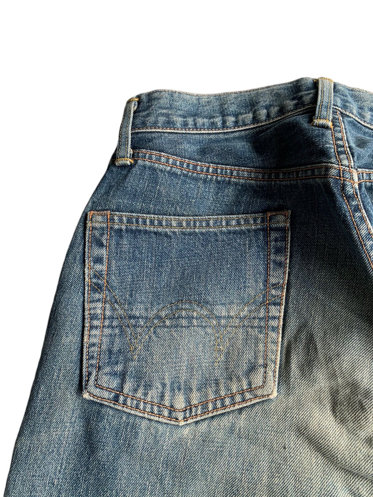 Edwin × If Six Was Nine × Jean EDWIN 505X SELVEDGE MUDWASH DISTRESSED DENIM Size US 28 / EU 44 - 13 Thumbnail