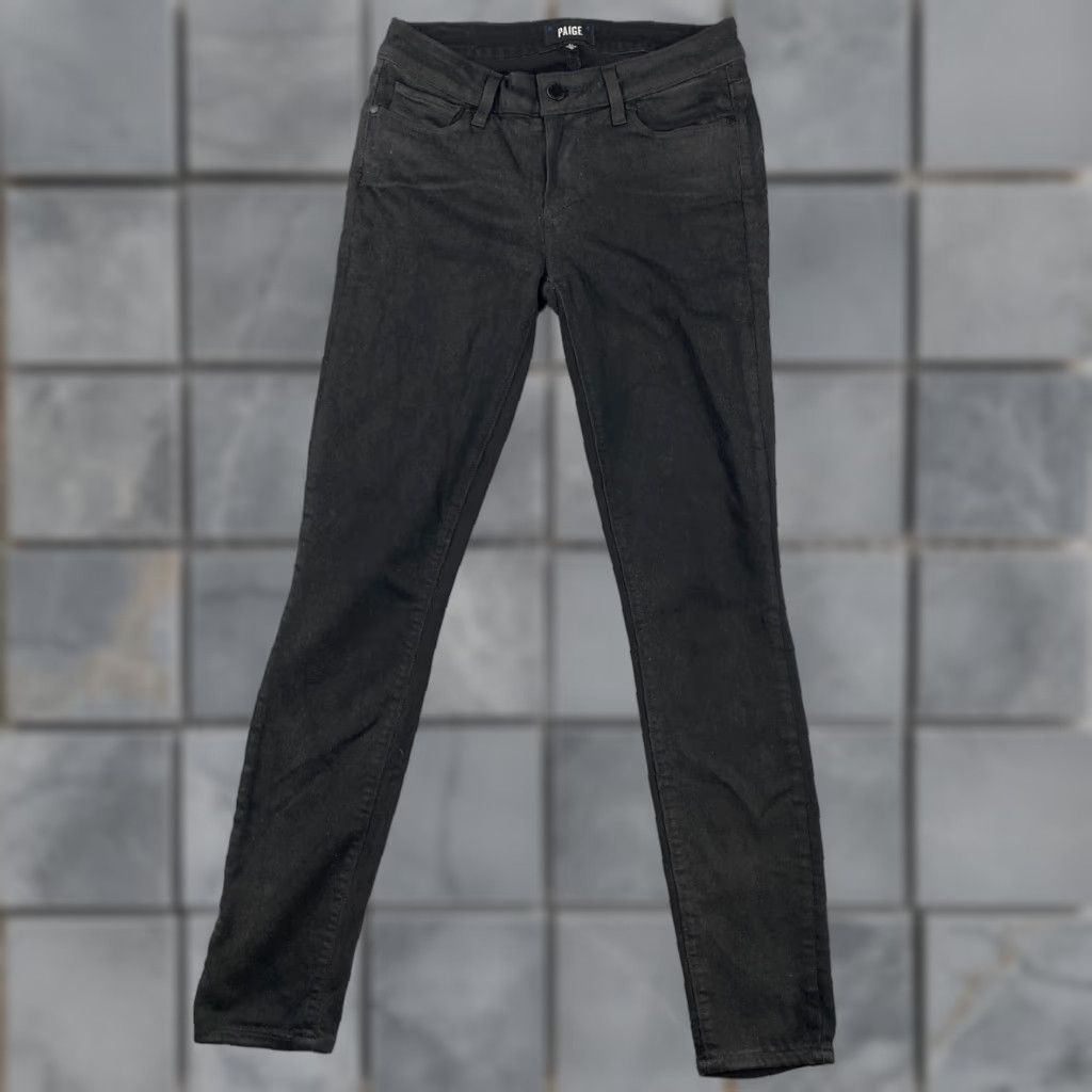 Paige Paige Verdugo Black Jeans Womens 27 Mid-Rise Ultra Skinny Denim Stretch Pant Size 27" / US 4 / IT 40 - 1 Thumbnail