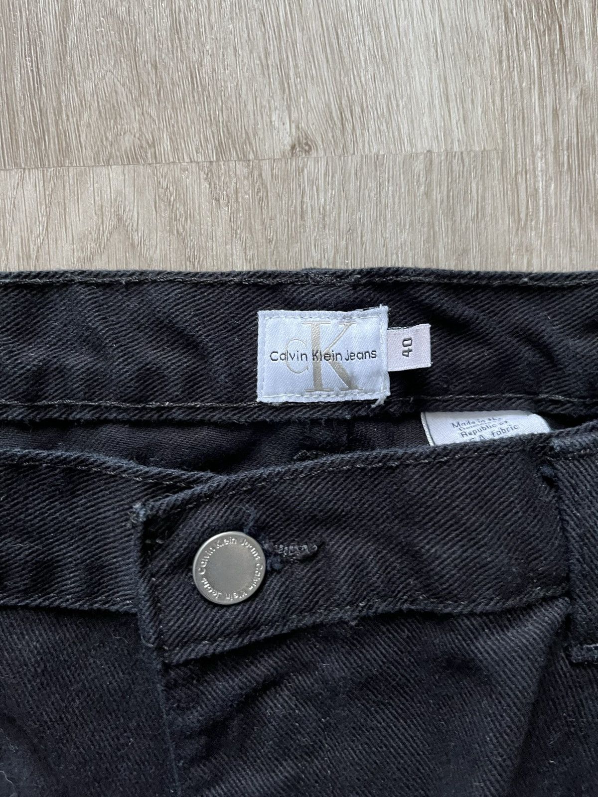 Calvin Klein Calvin Klein Black Jeans Size US 37 - 6 Thumbnail