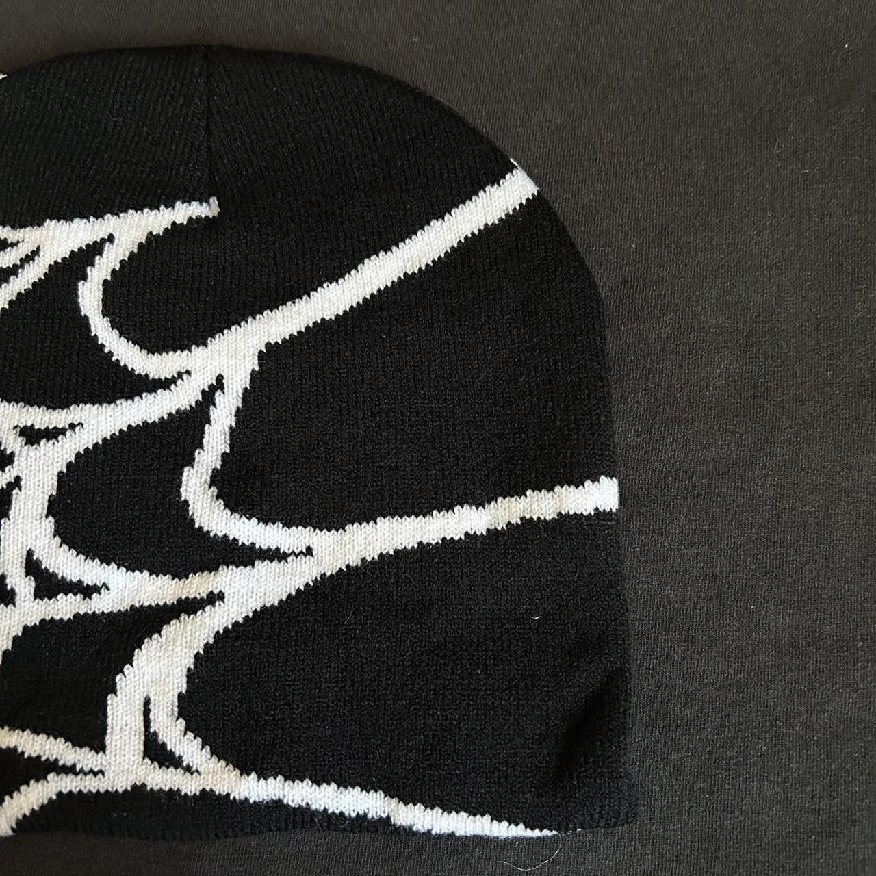 Vintage Y2K 2000s Style Spider Web All Over Print Skater Beanie Size ONE SIZE - 3 Thumbnail