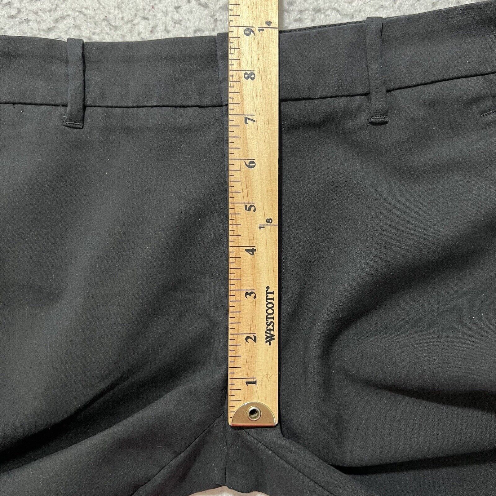 Zara Zara Capri Career Flat Front Dress Pants Solid Black Stretch Size 28" / US 6 / IT 42 - 11 Thumbnail