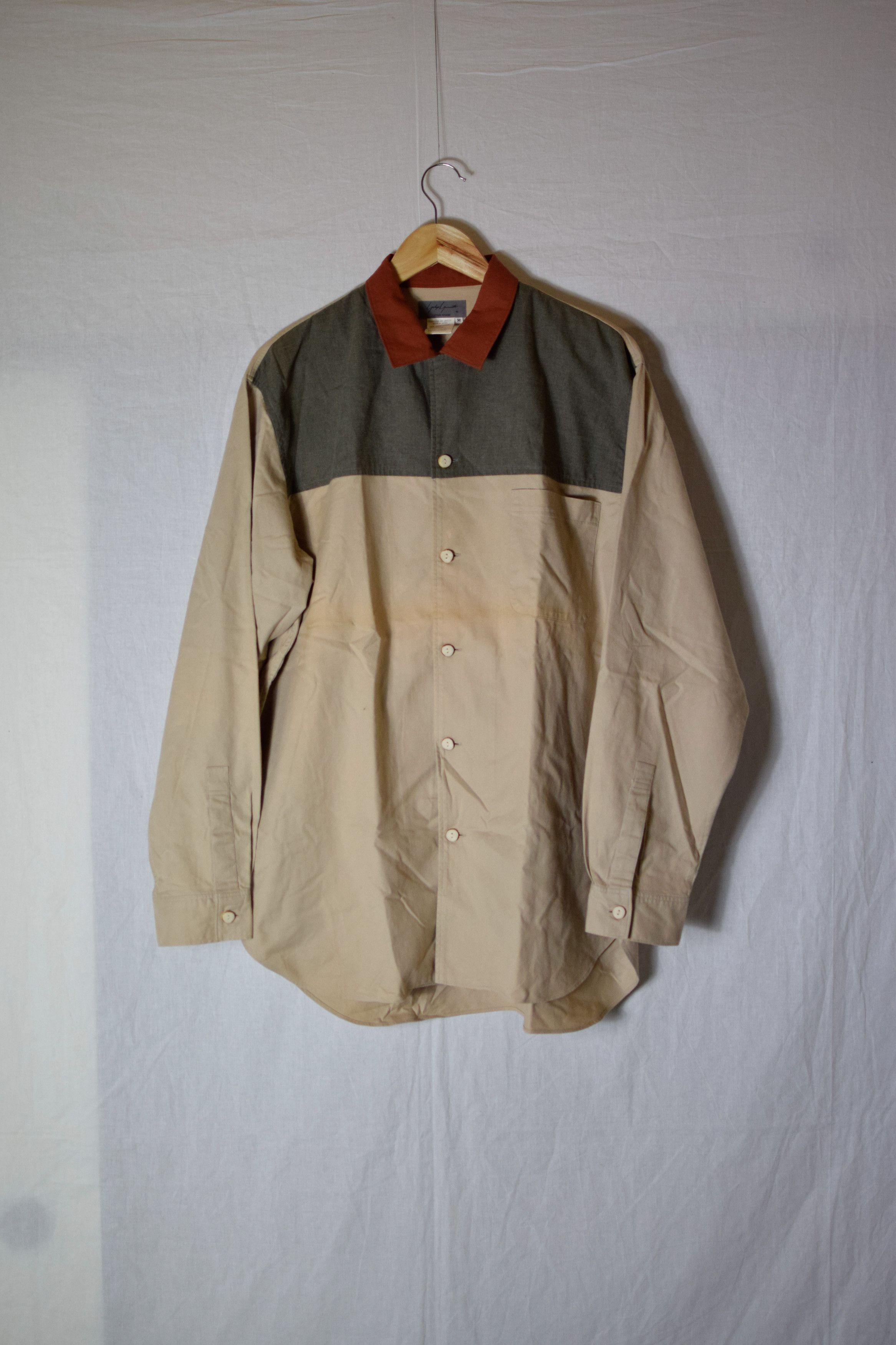 Yohji Yamamoto YYPH AW90 Archive Colour Block Shirt Size US L / EU 52-54 / 3 - 2 Thumbnail