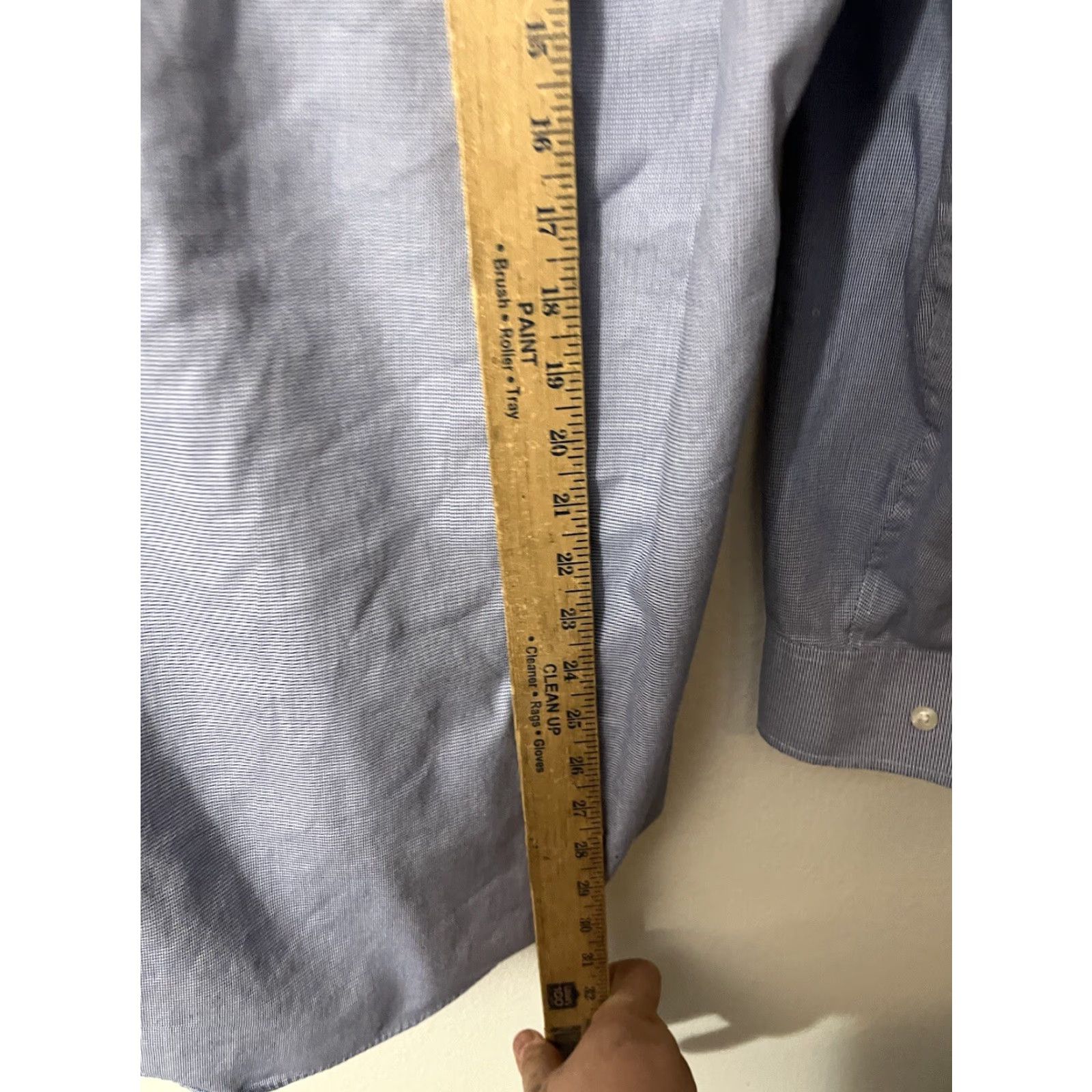 Michael Kors Michael Kors Button-Up Shirt Men Regular 15.5 Long Sleeve Blue Non Iron Size US M / EU 48-50 / 2 - 5 Thumbnail