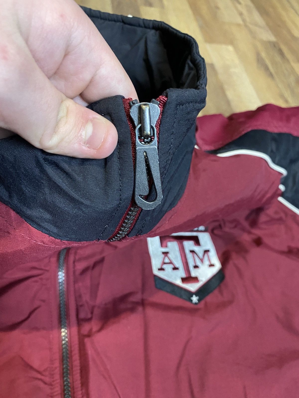 Nike × Vintage Vintage Nike Texas A&M Puffer Jacket 90s Burgundy Men Sz XL Size US XL / EU 56 / 4 - 3 Thumbnail