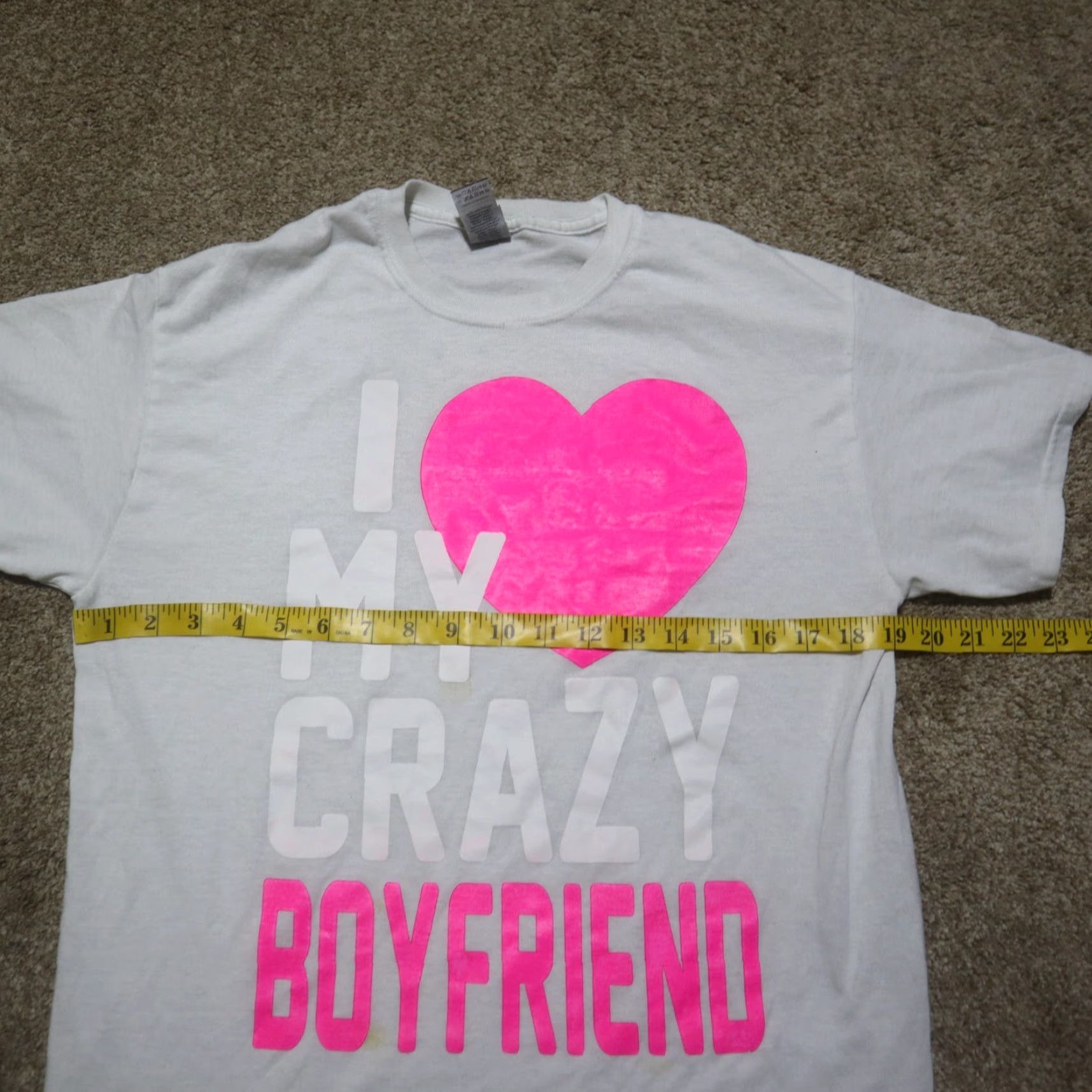 Vintage VINTAGE Graphic Tee Shirt Women Medium White Love 90s Casual Size 32" / US 10 / IT 46 - 4 Thumbnail