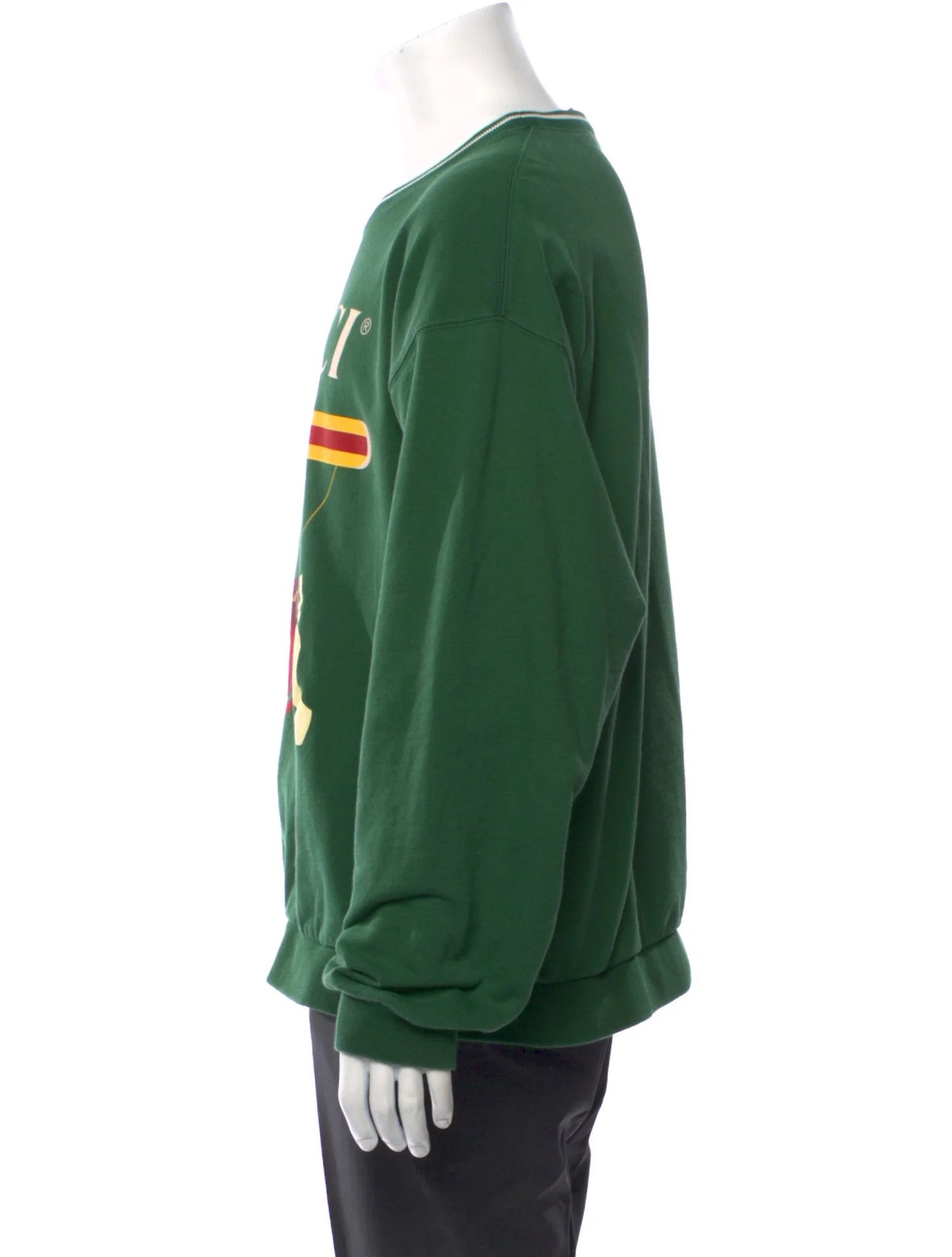 Gucci o1s1wg110225 Cotton Jersey Sweatshirt in Green Size US XL / EU 56 / 4 - 2 Thumbnail