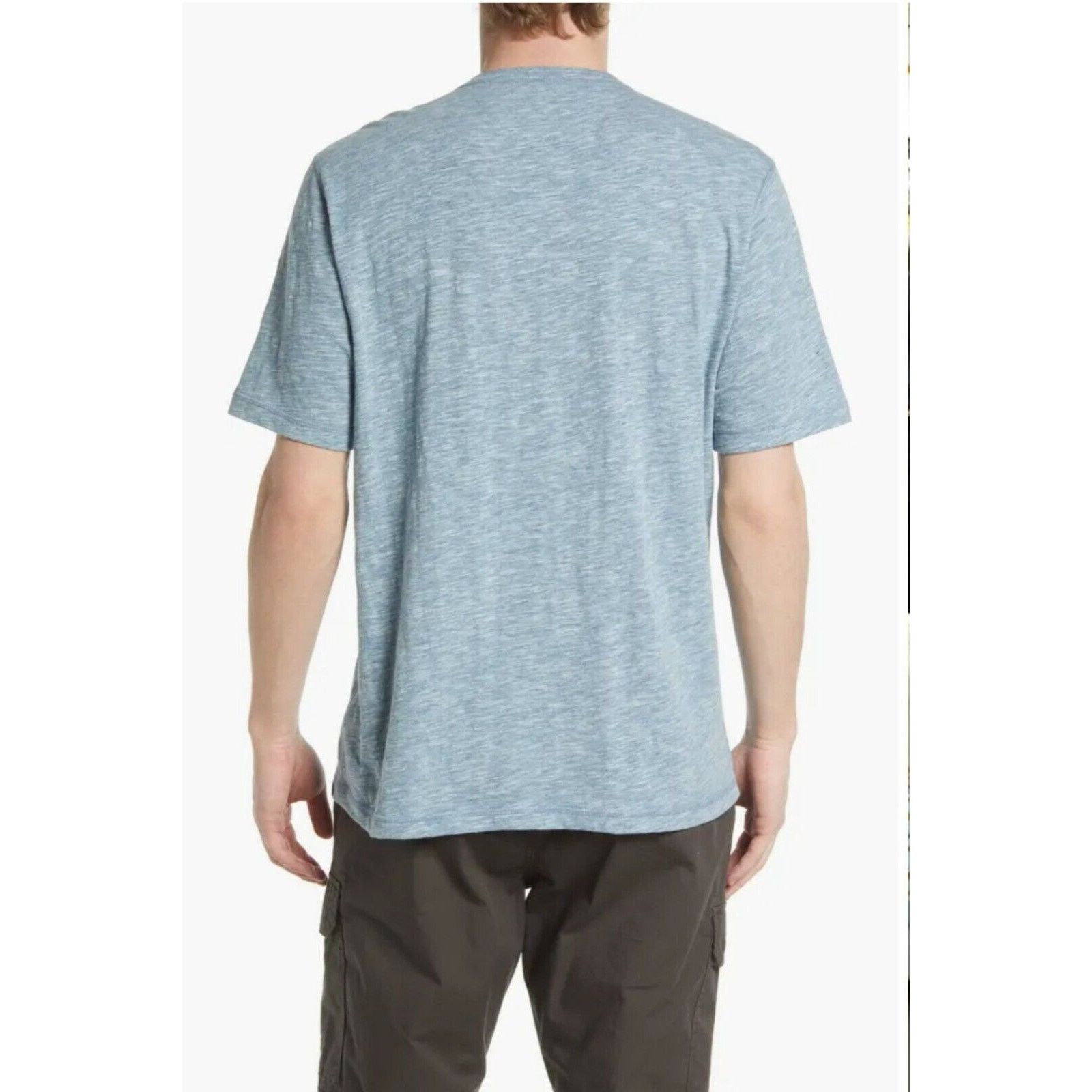 Faherty Faherty Heathered Henley Tee Cotton Blend Short Sleeve Size US XL / EU 56 / 4 - 2 Thumbnail