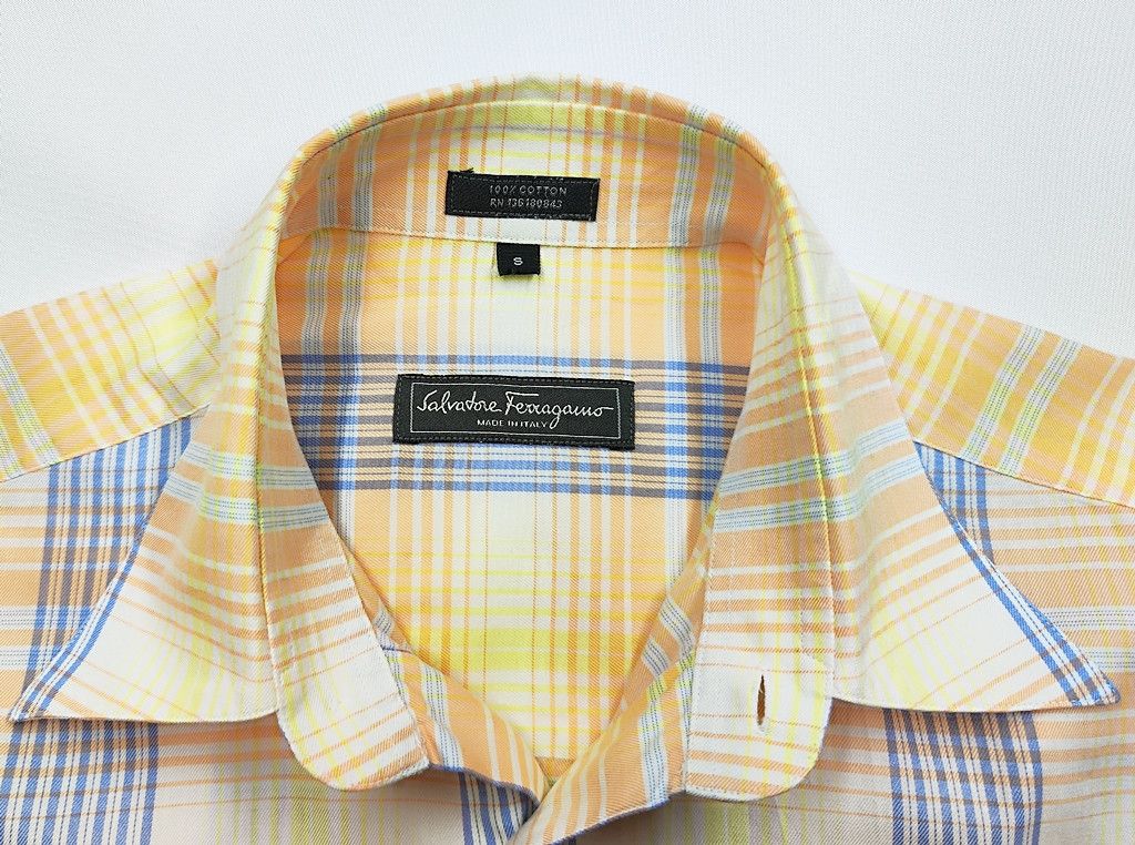 Salvatore Ferragamo original SALVATORE FERRAGAMO flannel short sleeve shirt Size US S / EU 44-46 / 1 - 2 Thumbnail