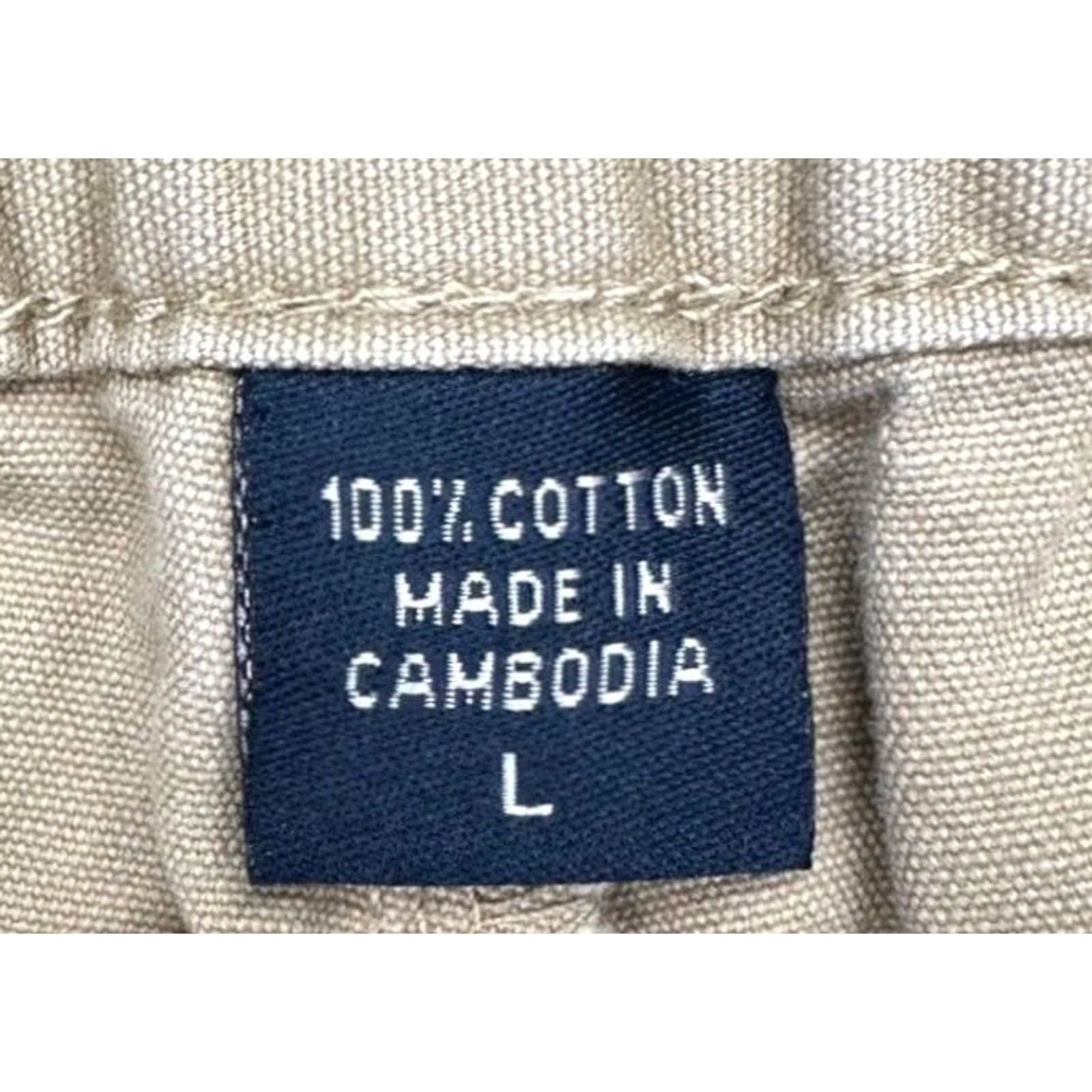 Izod Izod Saltwater Shorts Mens Large Tan Beach Cargo Chinos Elastic Waist Pocket NEW Size US 33 - 5 Thumbnail