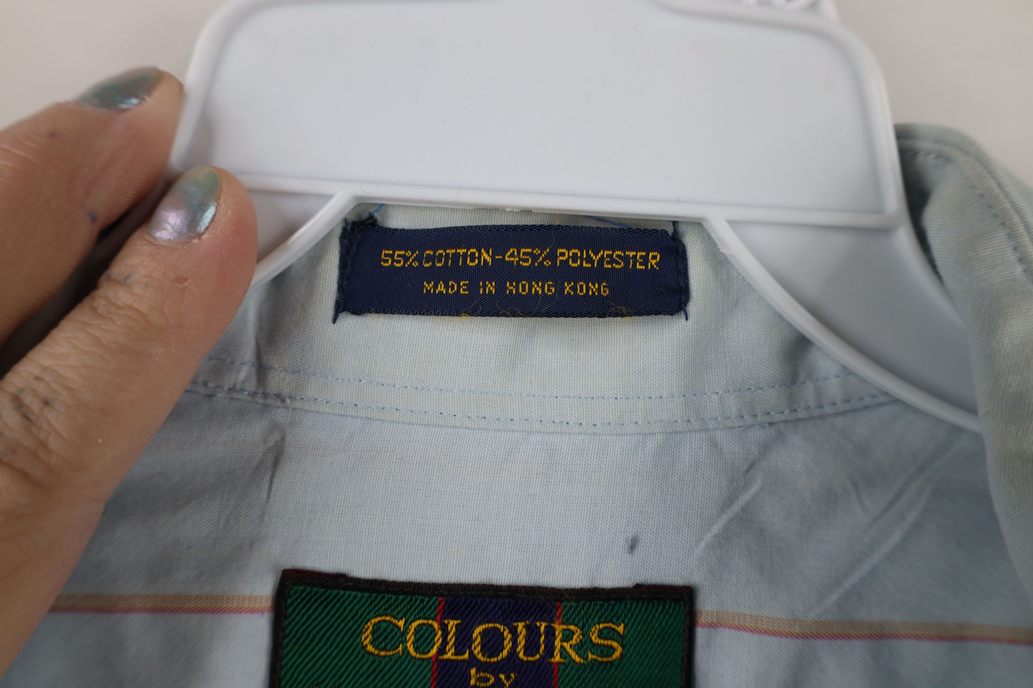 Vintage Vintage 90s Streetwear Rainbow Striped Button Shirt Size US M / EU 48-50 / 2 - 10 Thumbnail