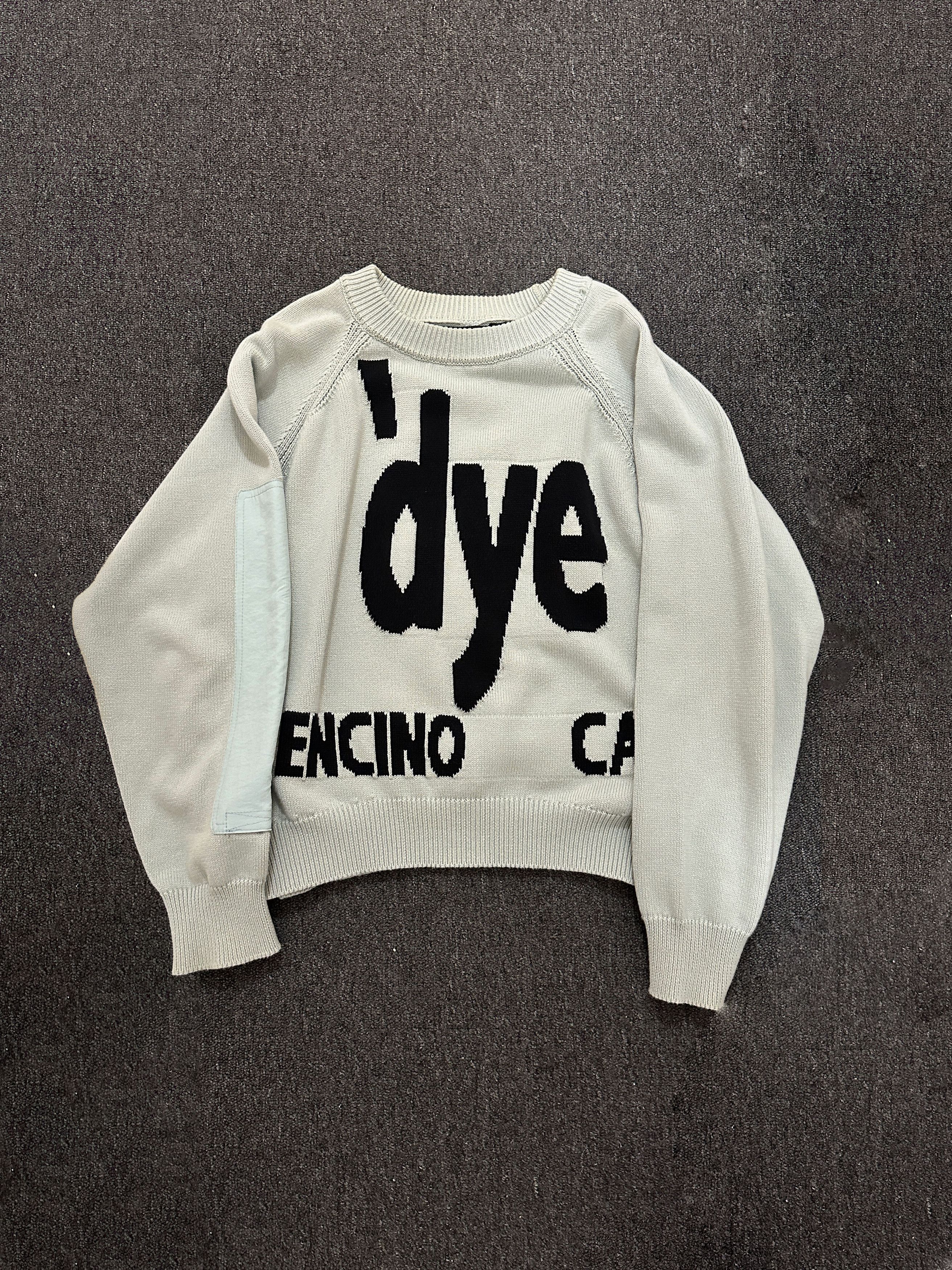 image of 2144 Museum 'dye Intarsia Knit Sweatshirt Aw20 in Black/Blue, Men's (Size Small)