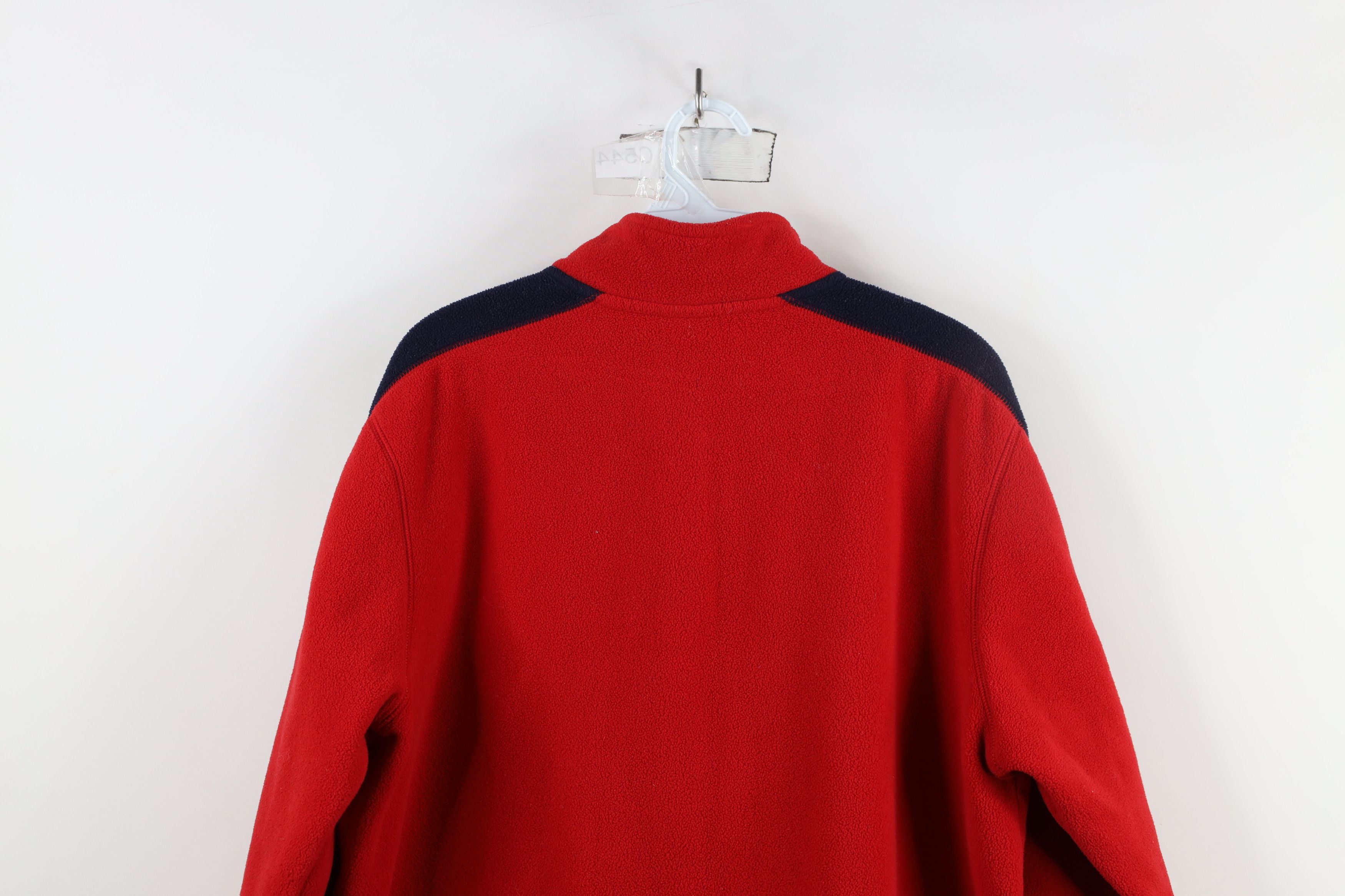 Nautica × Vintage Vintage 90s Nautica Spell Out Script Half Zip Fleece Sweater Size US M / EU 48-50 / 2 - 11 Thumbnail