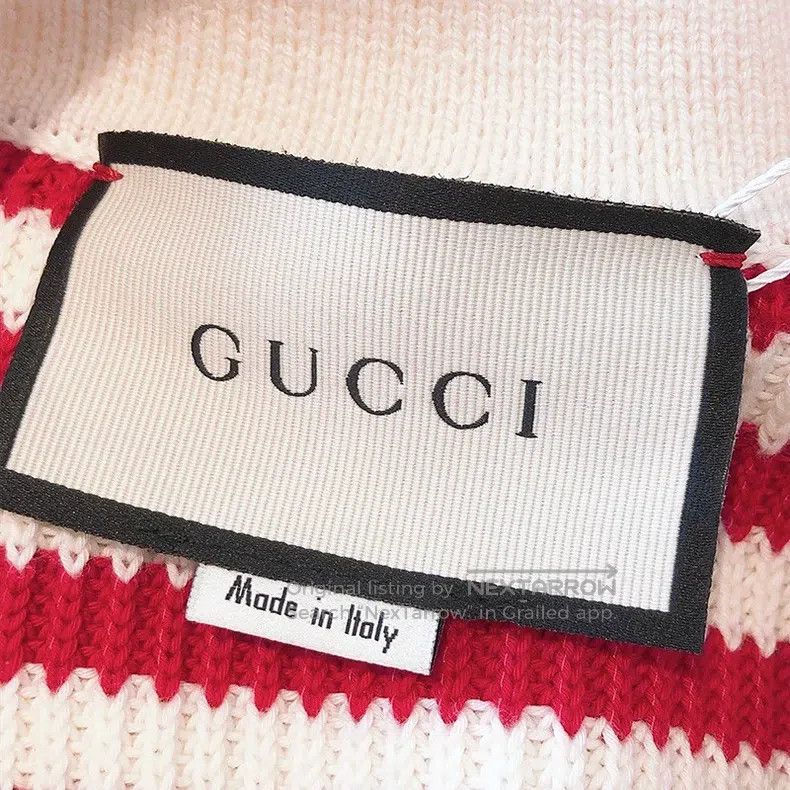 Gucci Gucci Red and white striped navy-style knitted dress Size M / US 6-8 / IT 42-44 - 5 Thumbnail