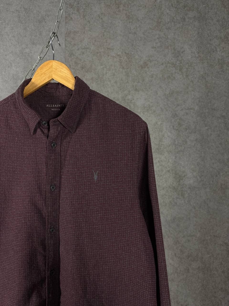 Allsaints Allsaints designer logo flannel checkered shirt Size US M / EU 48-50 / 2 - 2 Thumbnail