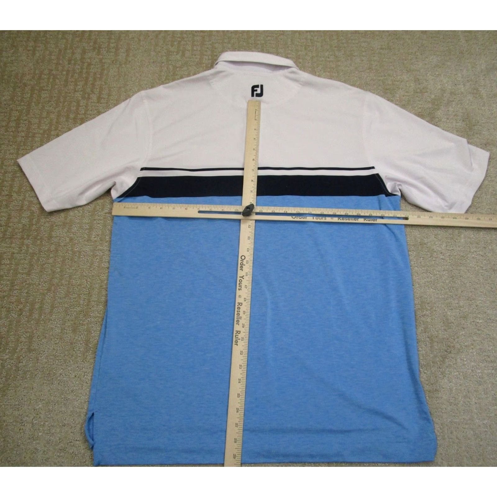 Footjoy FootJoy Polo Shirt Men XL Blue Colorblock Polo Shirt Logo Sports Shirt Size US XL / EU 56 / 4 - 4 Thumbnail