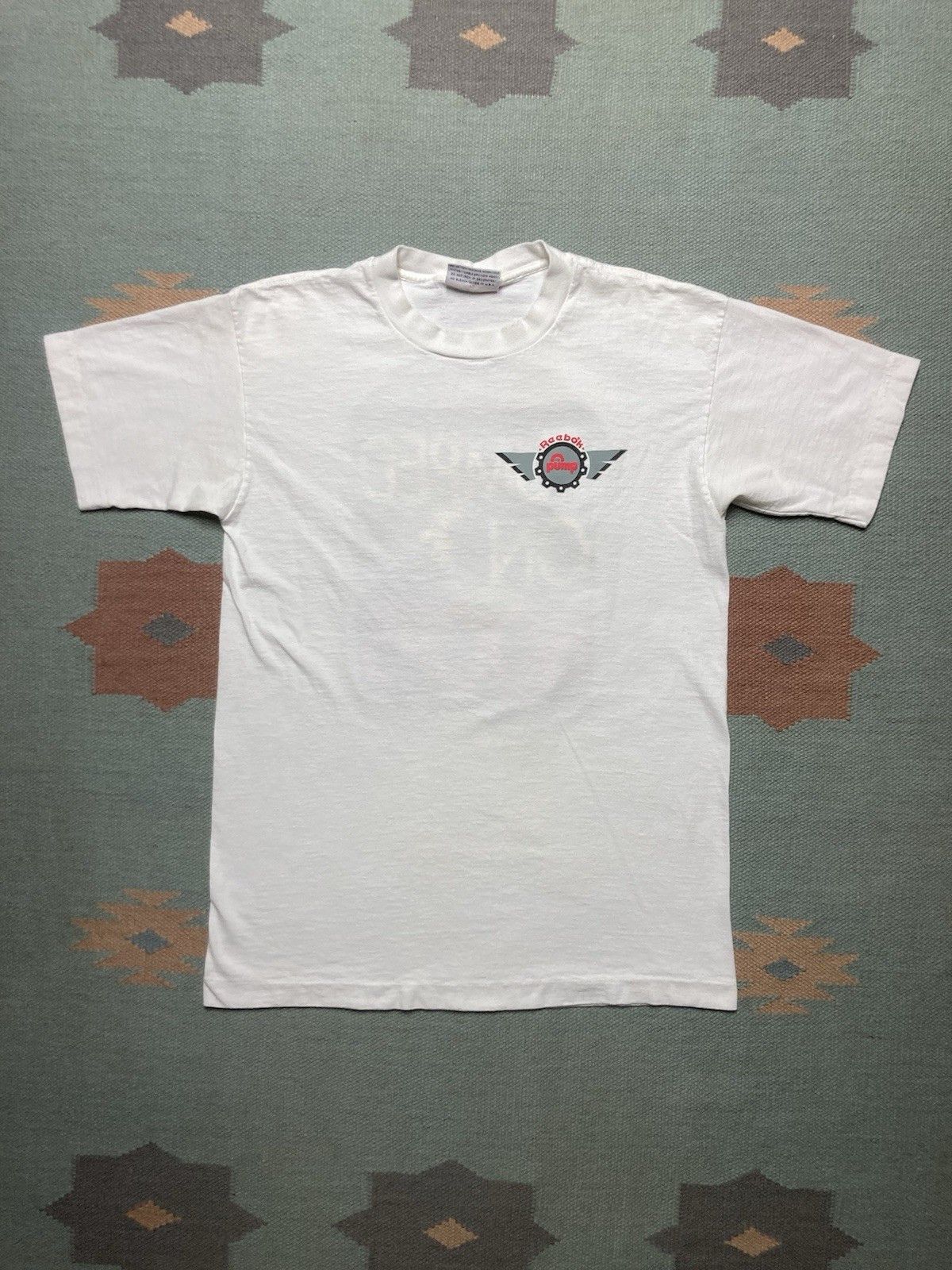 Reebok × Vintage Vtg 90s t shirt Reebok pumped on hoops basketball pumps L Size US L / EU 52-54 / 3 - 3 Thumbnail