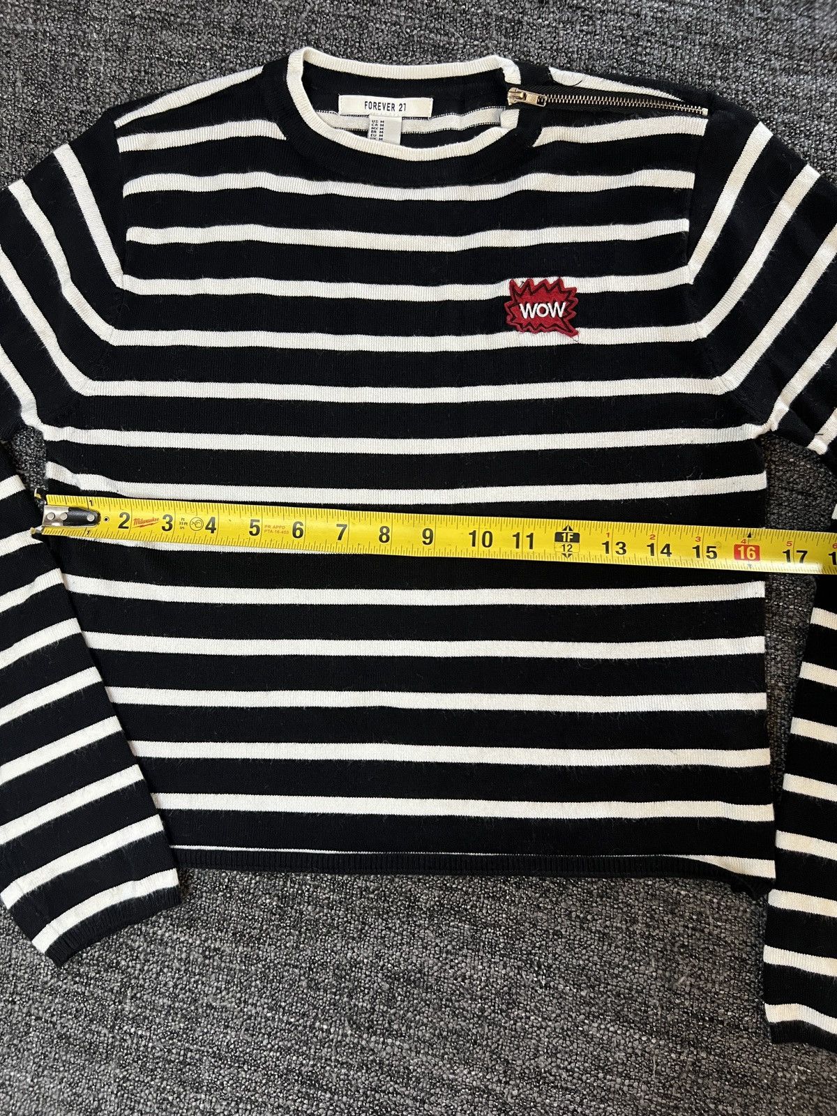 Forever 21 Long sleeve striped Crop Size M / US 6-8 / IT 42-44 - 3 Thumbnail