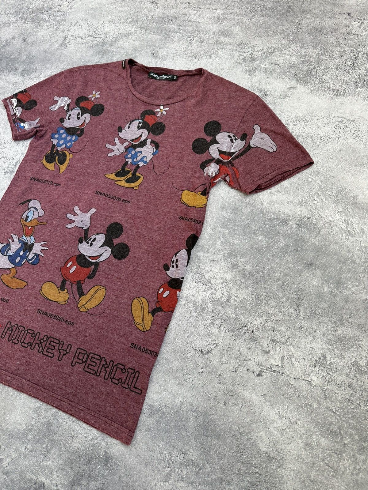 Dolce & Gabbana Dolce Gabbana Mickey Mouse T-Shirt Vintage Over Printed Logo Size US S / EU 44-46 / 1 - 3 Thumbnail