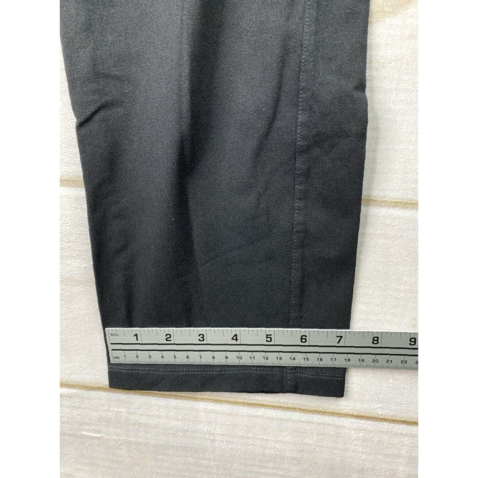 Vintage Chicos Black Ponte Knit Travel Pants Womens 3 XL 16 Ankle Pockets Pull On Size 40" / US 18 - 6 Thumbnail