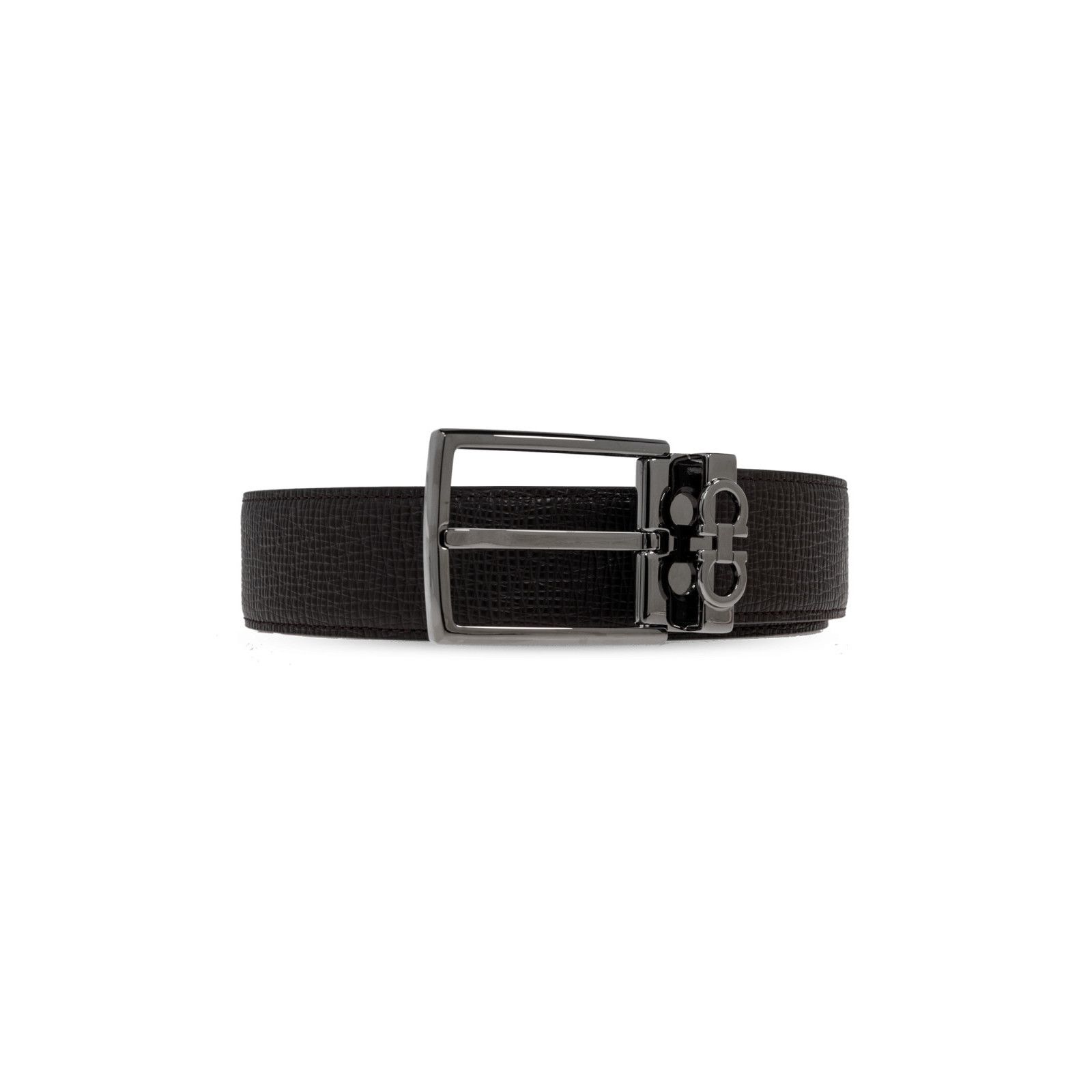 Salvatore Ferragamo FERRAGAMO Double Adjustable Brown Reversible Belt New & Auth Size ONE SIZE - 1 Thumbnail