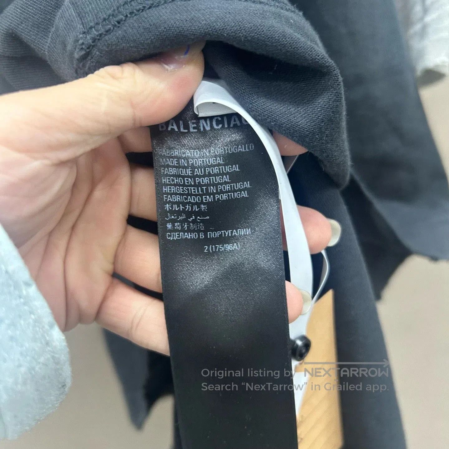 Balenciaga balenciaga black gray short sleeve top. Size US M / EU 48-50 / 2 - 4 Thumbnail