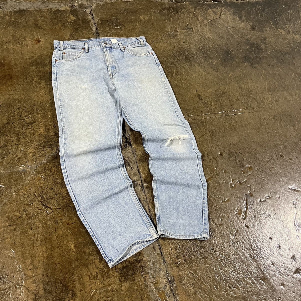 Levi's × Vintage Crazy Vintage 90s Levi's 505 Orange Tab Jeans Faded Skater Size US 36 / EU 52 - 6 Thumbnail