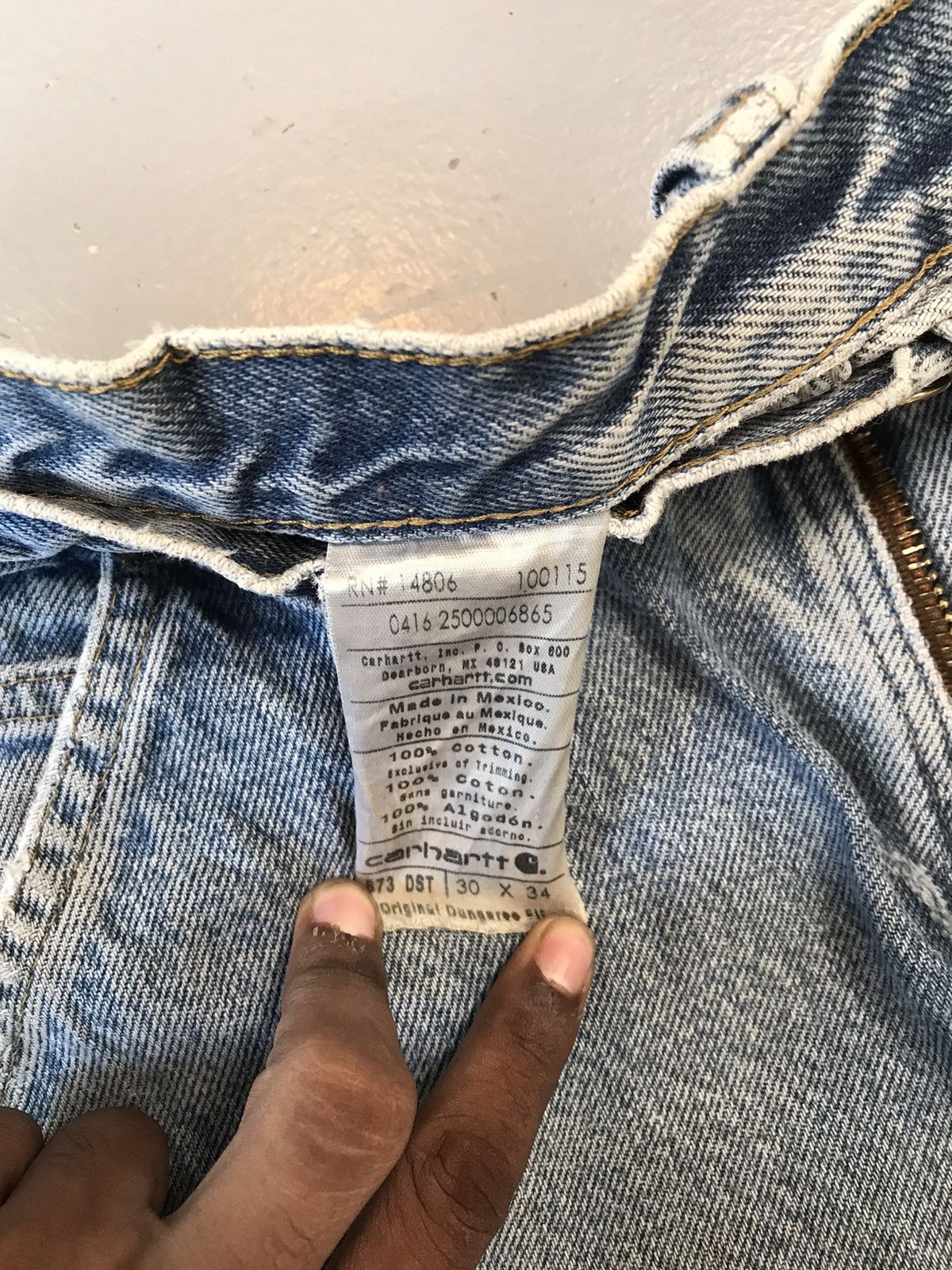 Carhartt × Designer × Vintage Vintage Carhartt B73 DST double knee carpenter denim Size US 30 / EU 46 - 4 Thumbnail