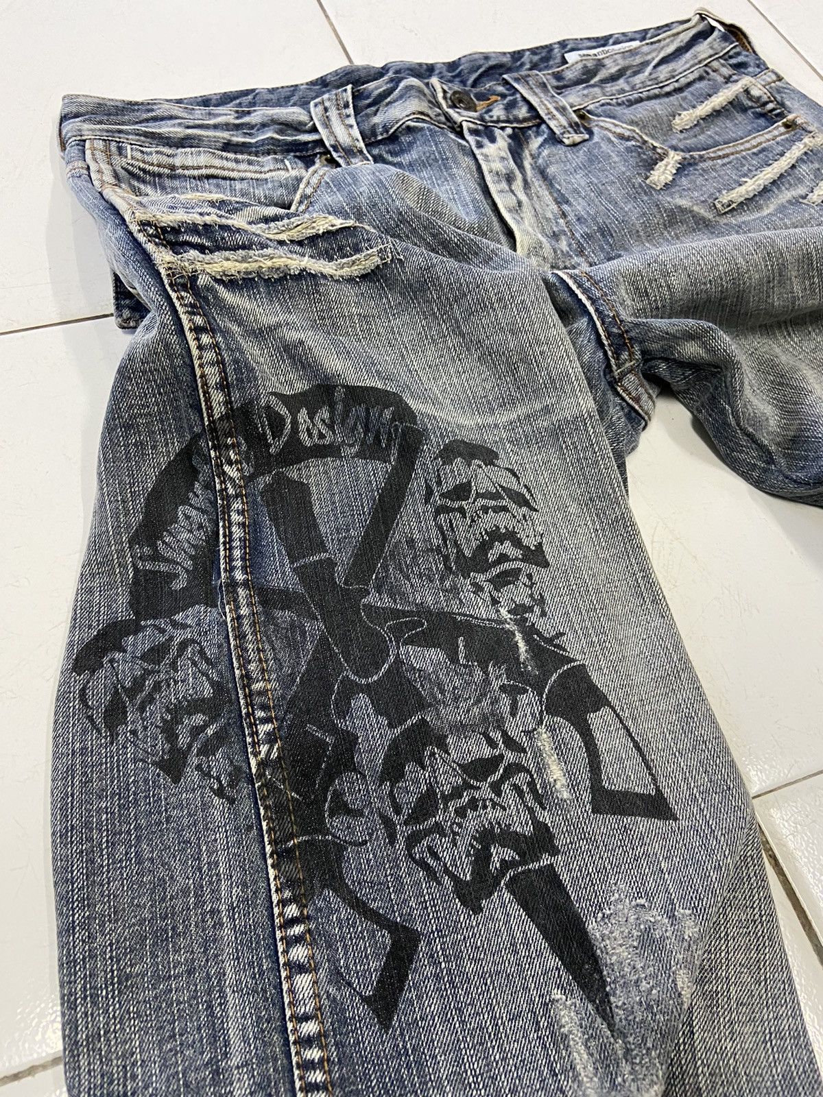 semanticdesign SEMANTICDESIGN JAPAN GUN DESIGN DENIM JEANS Size US 32 / EU 48 - 6 Thumbnail