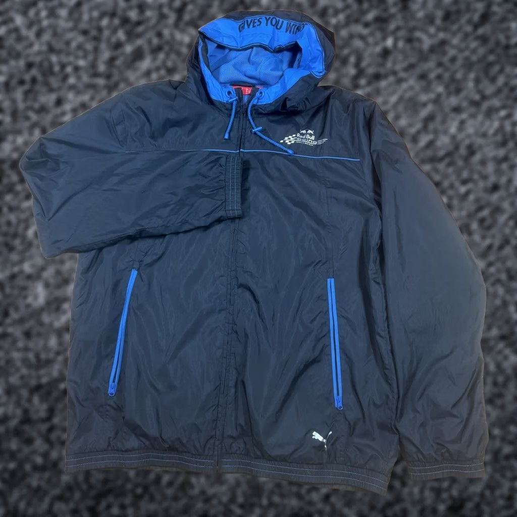 Puma VINTAGE Puma Red Bull Racing Jacket Mens XL Blue Zip Up Size US XL / EU 56 / 4 - 1 Thumbnail