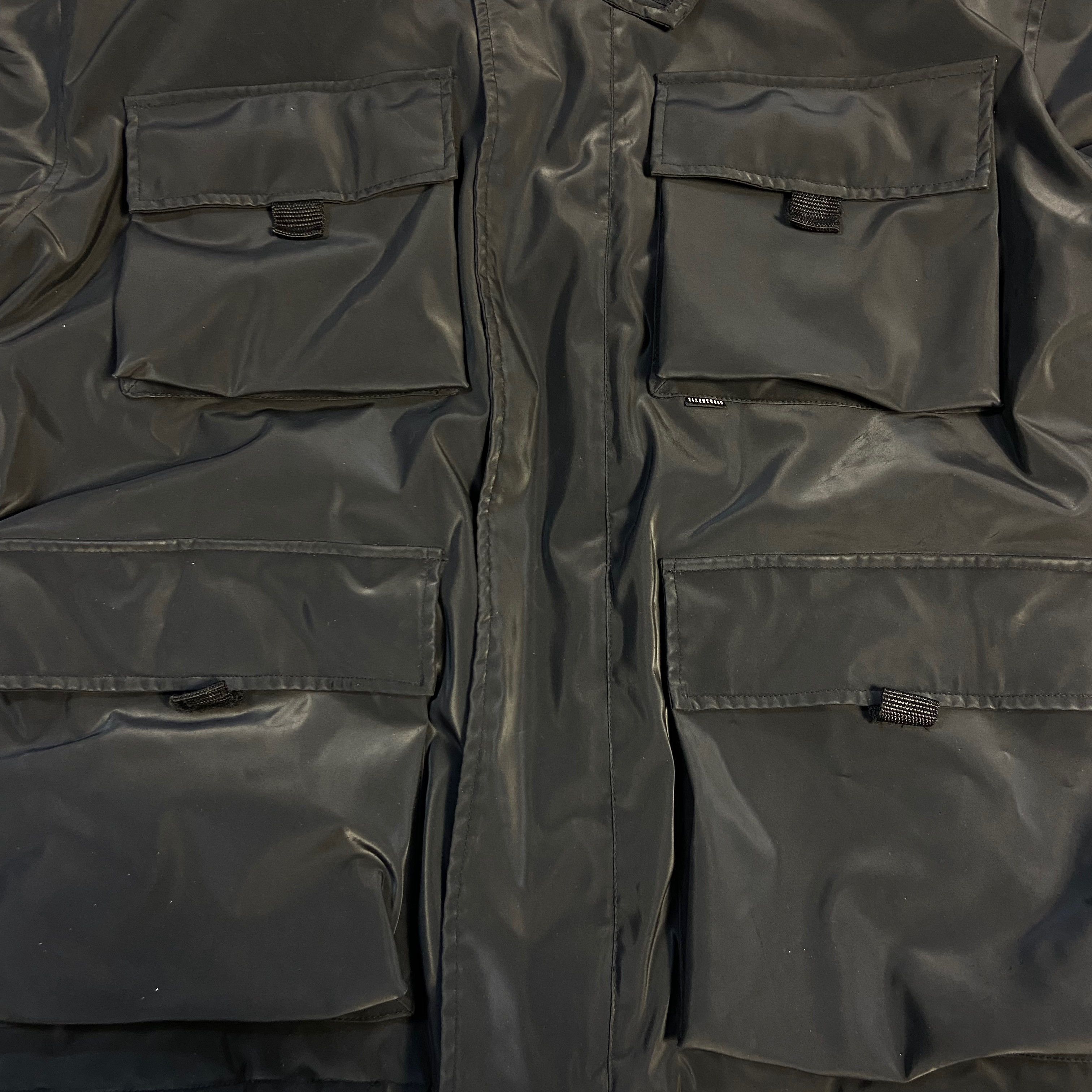 Other EISENEGGER MULTIPOCKET RUBBER SHIMMER RARE JACKET - № 2130 Size US L / EU 52-54 / 3 - 5 Thumbnail