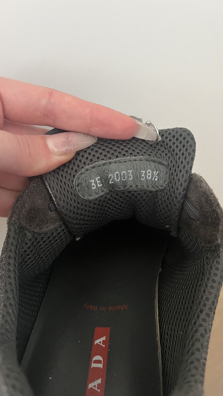 Silver Vintage Prada Sneakers