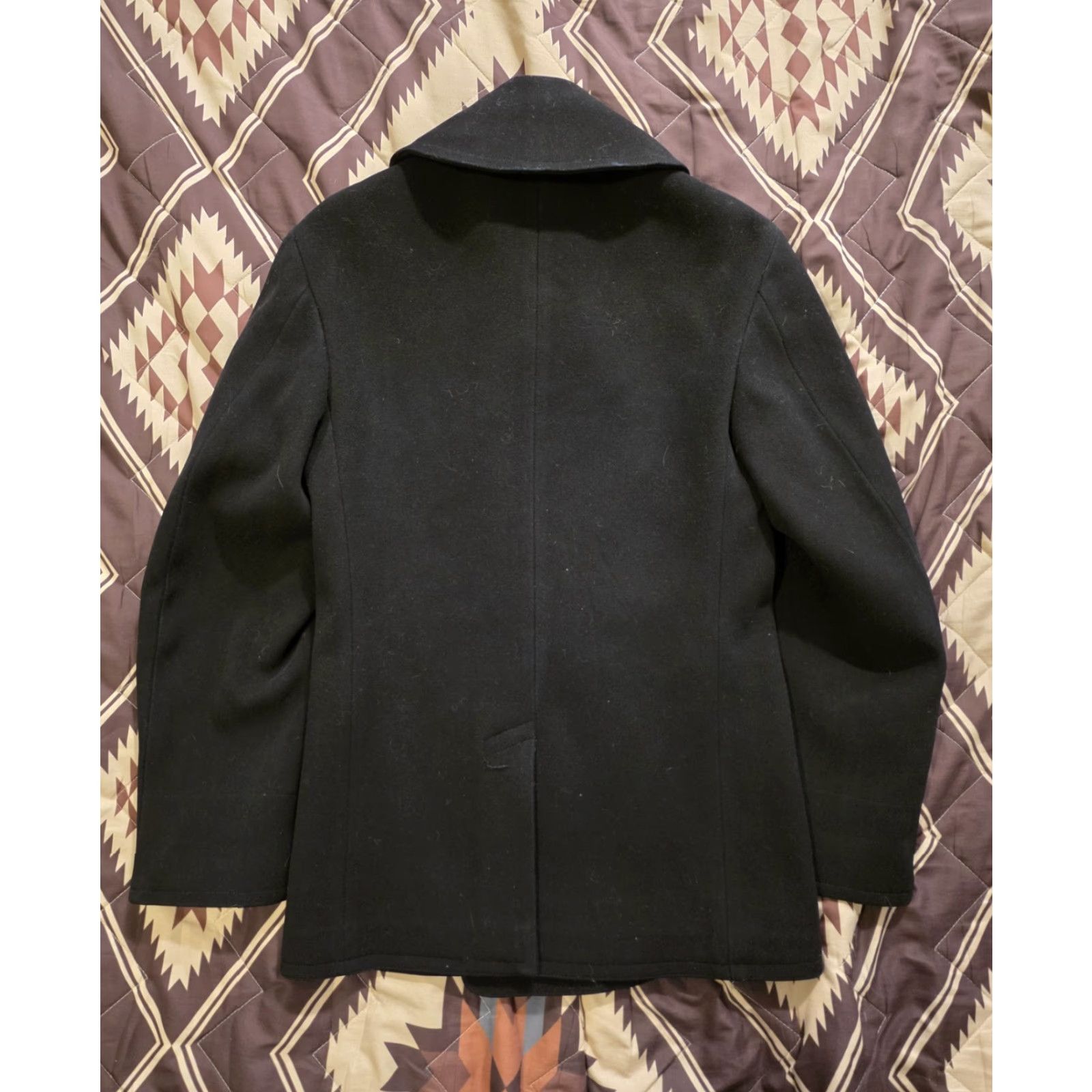 Vintage VINTAGE US NAVY Naval Clothing Factory WWII 40s Wool Pea Coat Mens Small 36R Black Wool Pea Coat USA Nautical Classic Vintage Coat Mens Small 34R Size US S / EU 44-46 / 1 - 2 Thumbnail