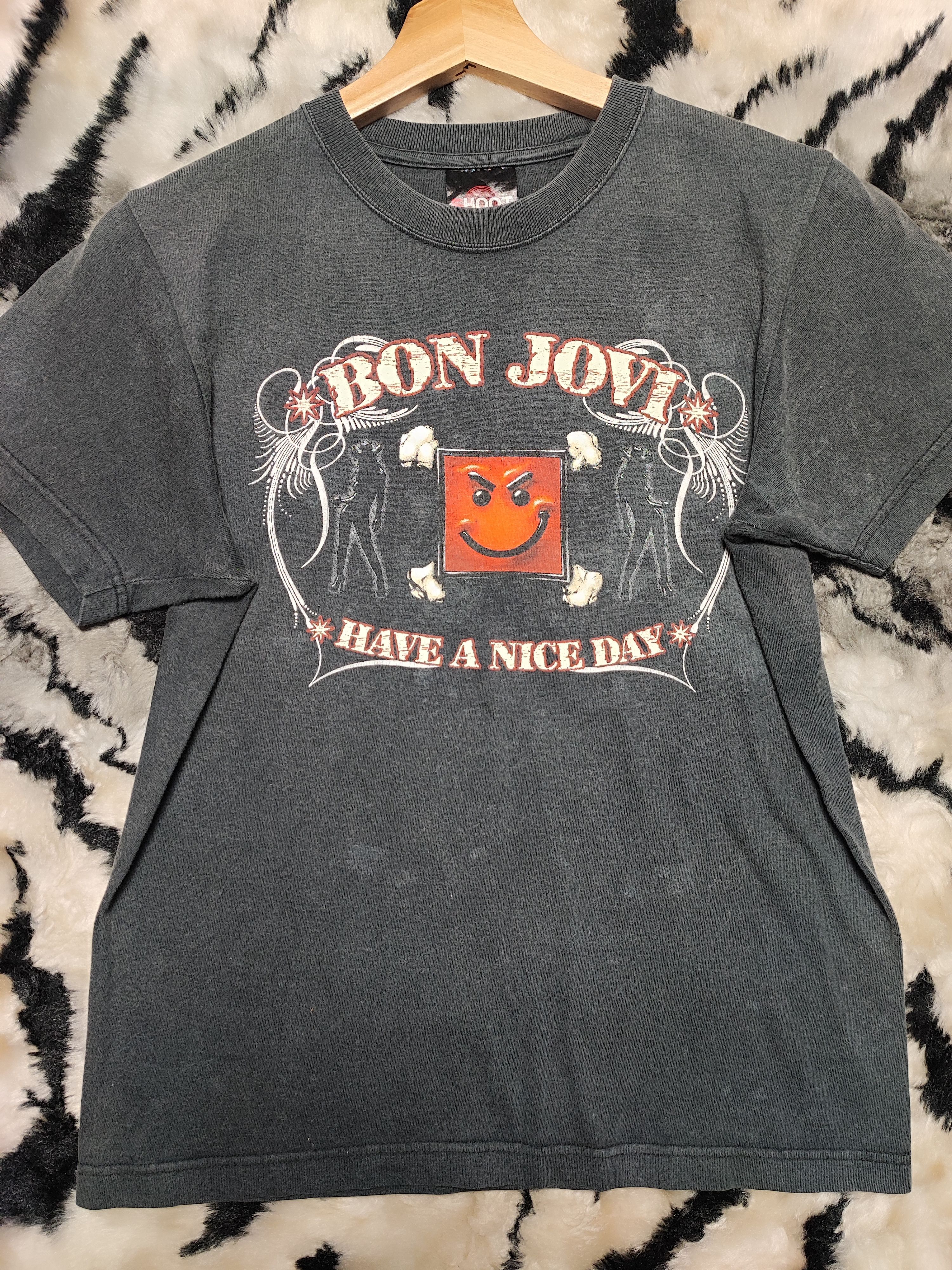Band Tees × Vintage Vintage Y2K Bon Jovi Tour Have A Nice Day Size US XS / EU 42 / 0 - 3 Thumbnail