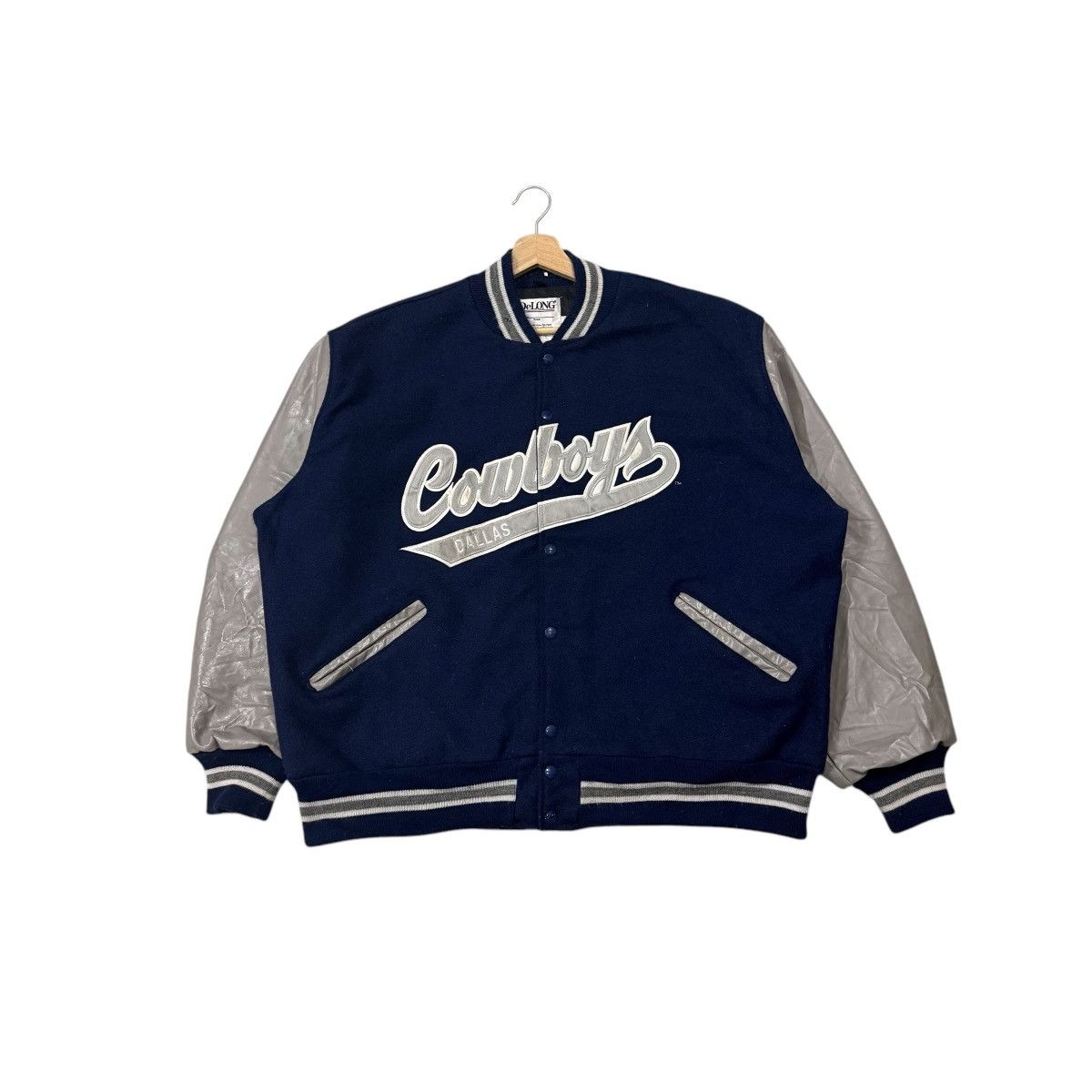 Vintage Cowboys Dallas Delong Wool Leather Varsity Jacket