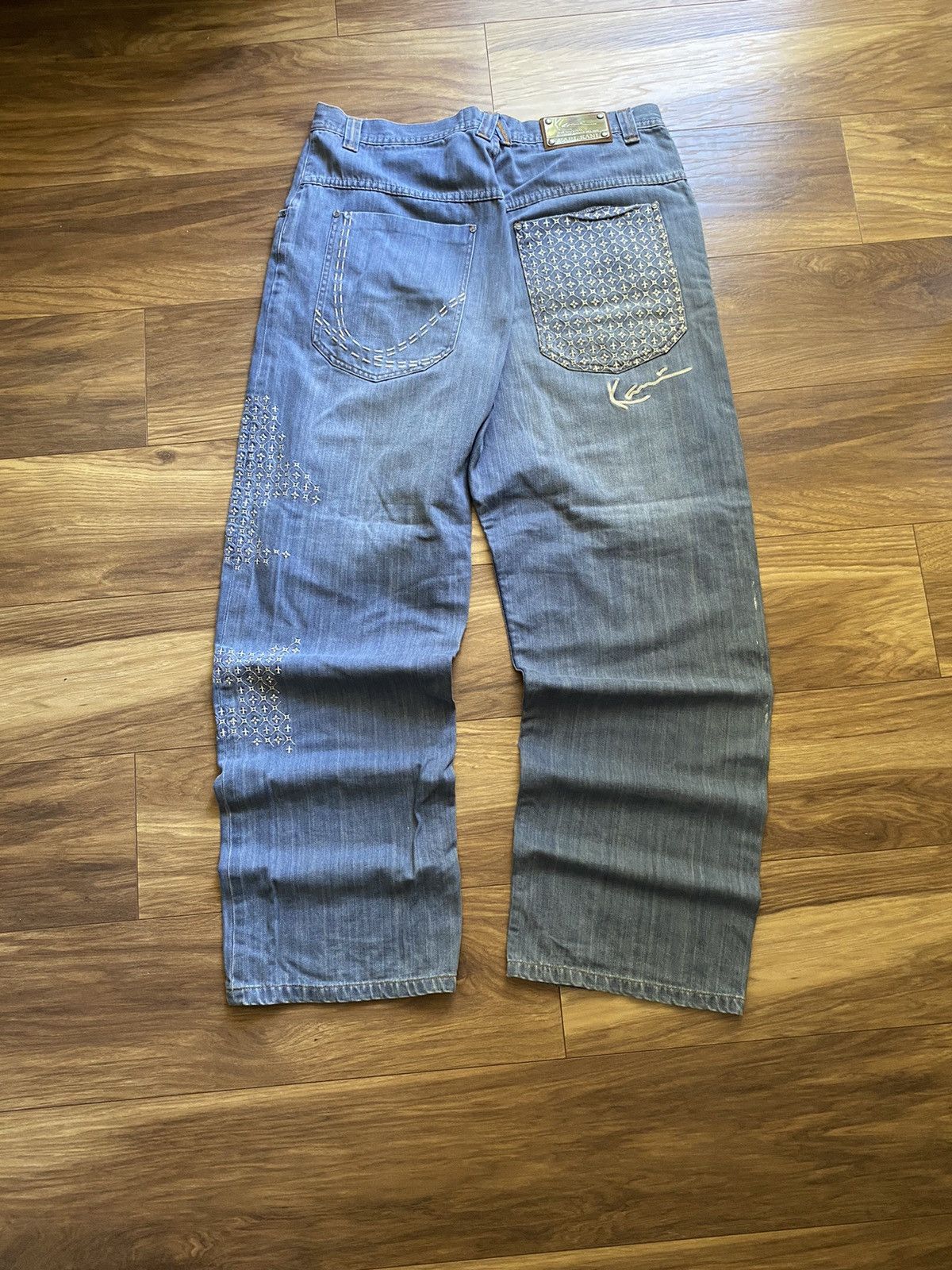 Fubu × Karl Kani × Vintage Karl Kani Vintage Baggy Pants,Sk8,Baggy Fit,Rap Size US 38 / EU 54 - 1 Thumbnail