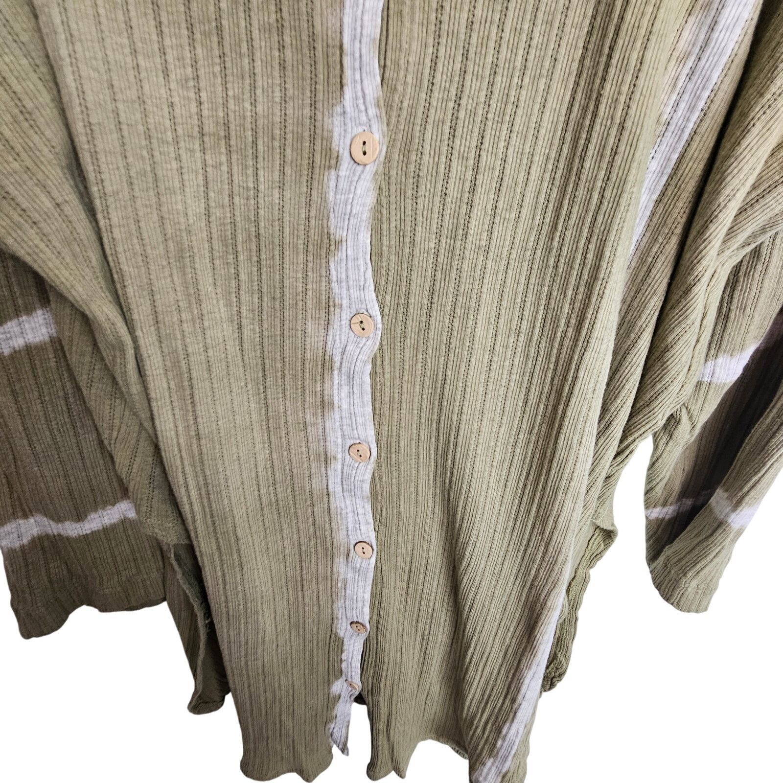 Free People Free People Womens Little Dream Tie Dye Button Shirt M Boho Size M / US 6-8 / IT 42-44 - 4 Thumbnail