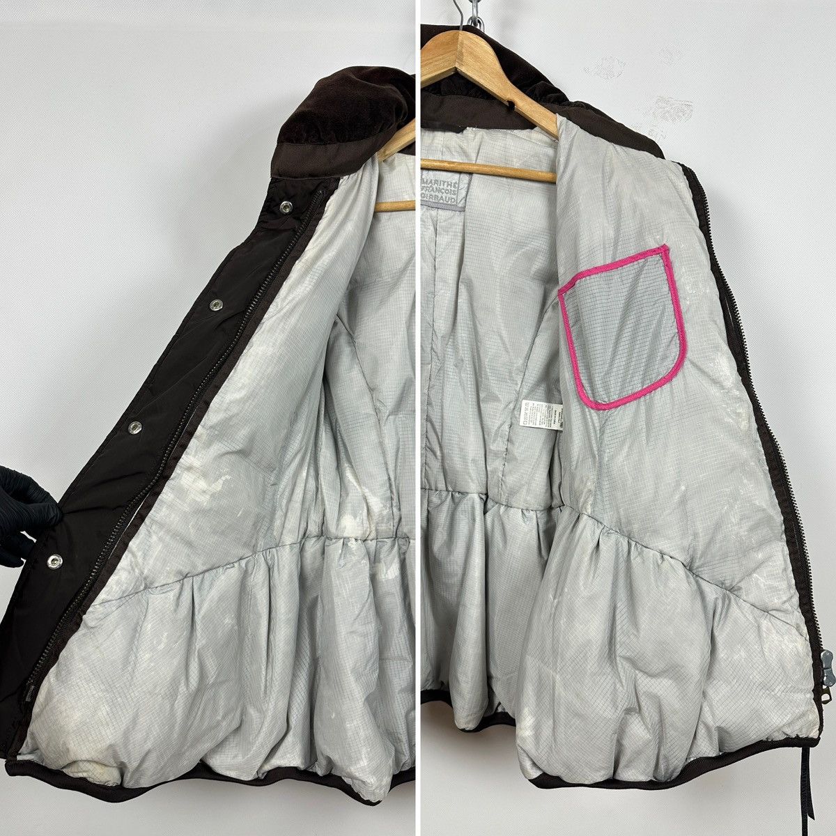 Marithe + Francois Girbaud Marithé+François Girbaud Brown Hooded Down Puffer Jacket Size M / US 6-8 / IT 42-44 - 19 Thumbnail