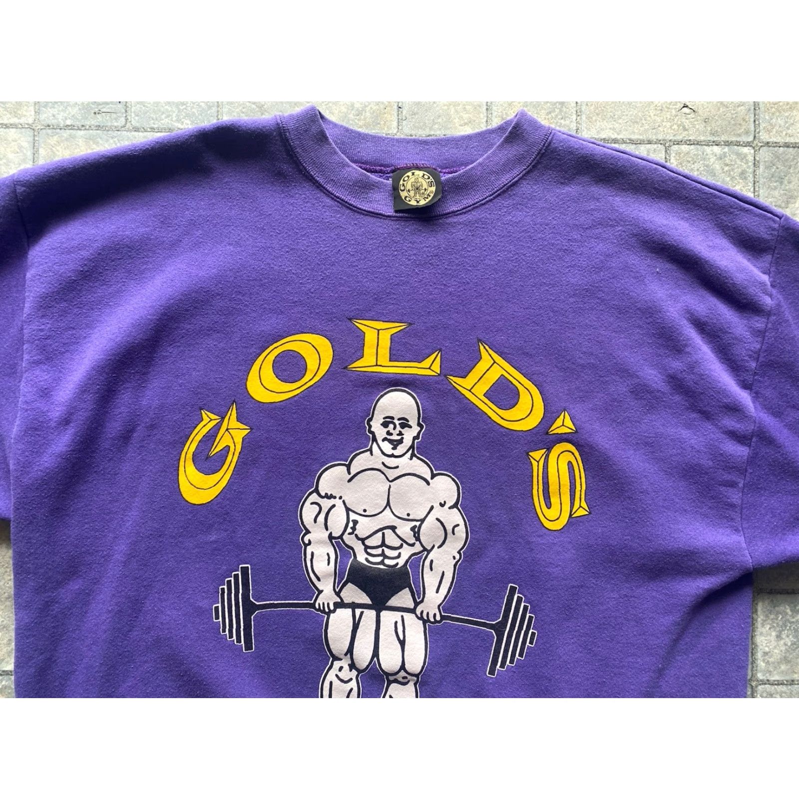 Vintage VINTAGE Gold's Gym Sweatshirt Pullover Logo Men’s 3XL Purple USA Size US XXL / EU 58 / 5 - 5 Thumbnail