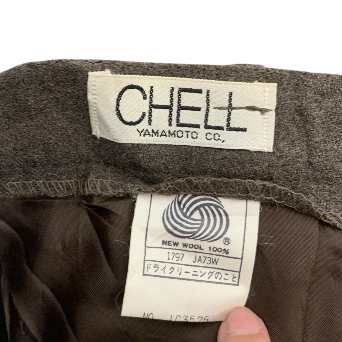 Vintage Vintage CHELL YAMAMOTO JAPSN Pleated Wool Midi Skirt Size 28" / US 6 / IT 42 - 4 Thumbnail