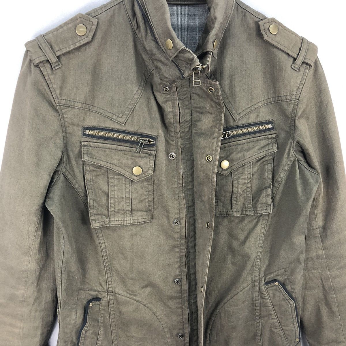 Michel Klein Vintage Michel Klein Army Tactical Jacket Size XS / US 0-2 / IT 36-38 - 8 Thumbnail
