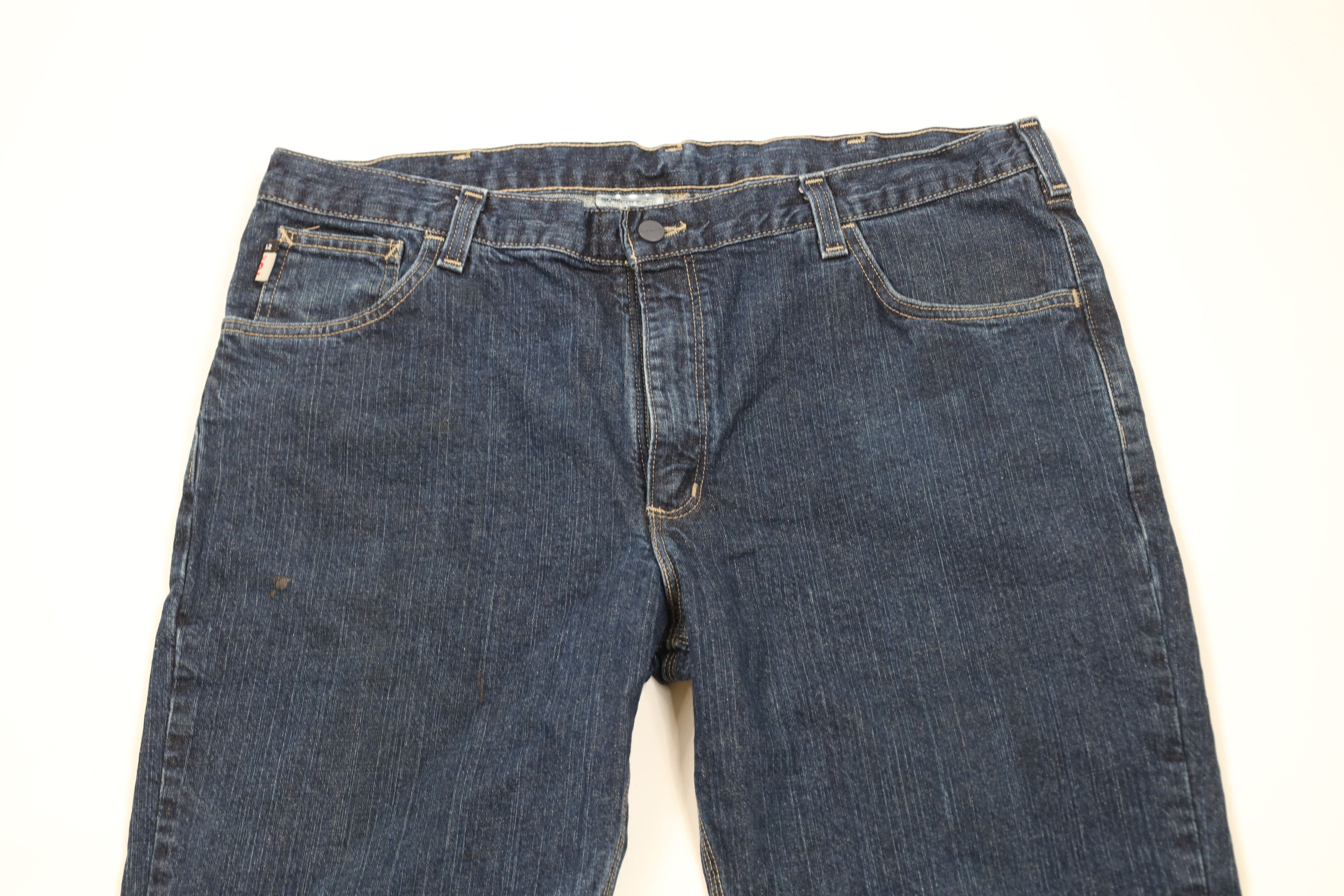 Carhartt × Vintage Vintage Y2K Carhartt FR Flame Resistant Wide Leg Denim Jeans Size US 38 / EU 54 - 2 Thumbnail